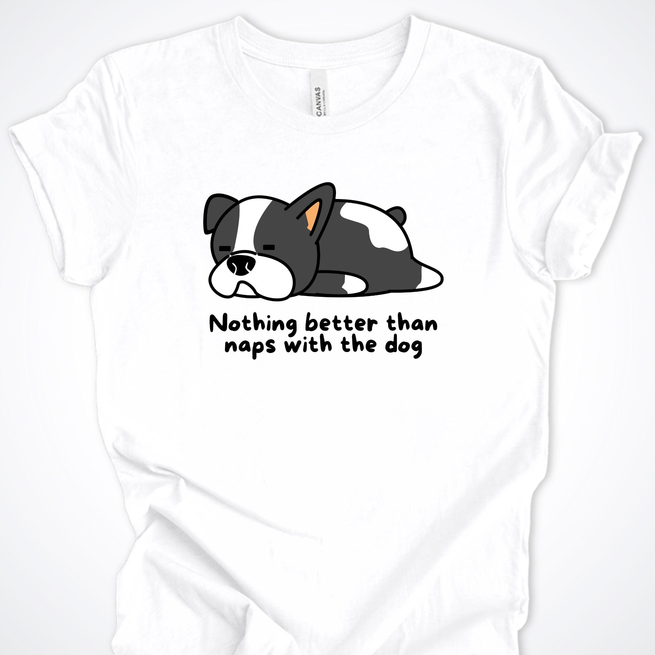 T-Shirt White / S Naps With The Dog Premium Unisex T-Shirt ReallyintoDogs