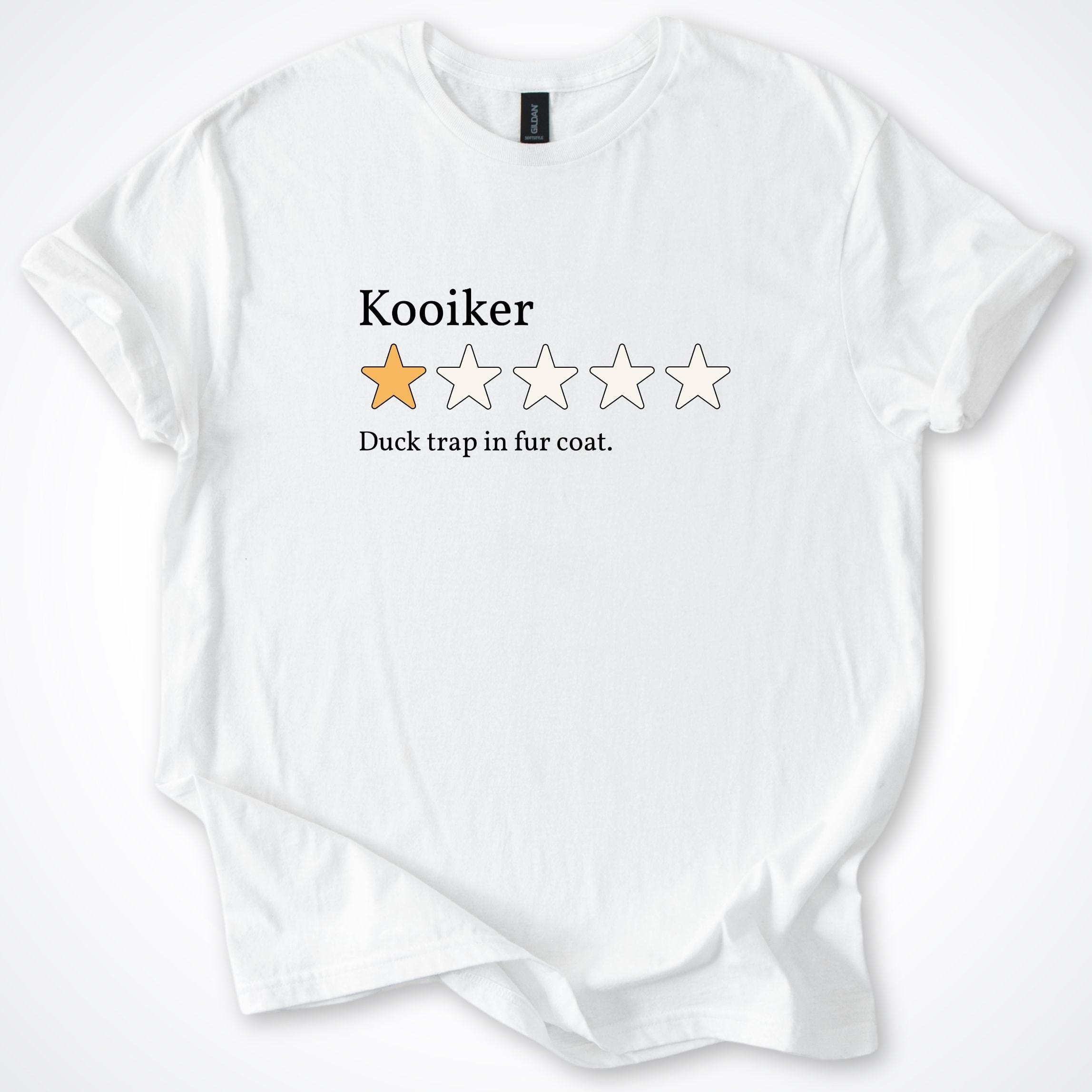 T-Shirt White / S Nederlandse Kooikerhondje One Star Review T-Shirt ReallyintoDogs