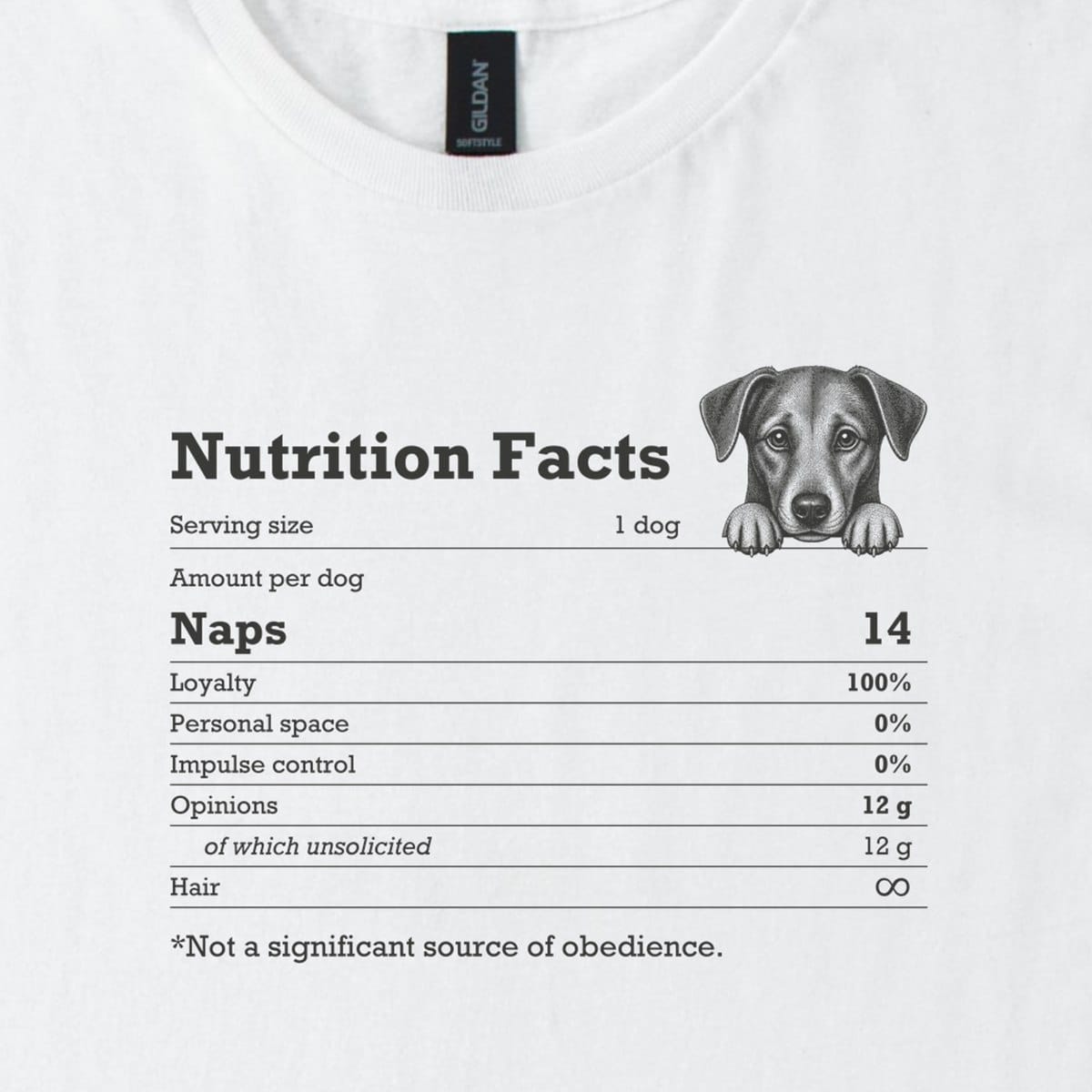 T-Shirt Not A Significant Source Of Obedience Classic T-Shirt ReallyintoDogs