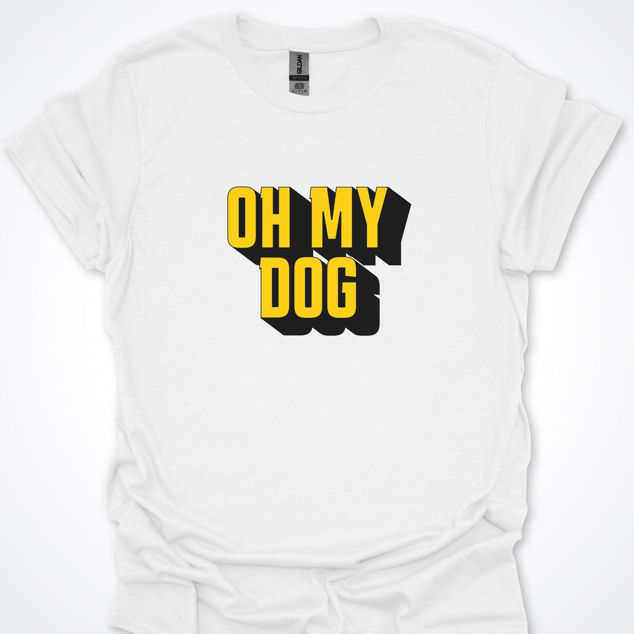 T-Shirt White / S Oh My Dog Bold Premium Unisex T-Shirt ReallyintoDogs