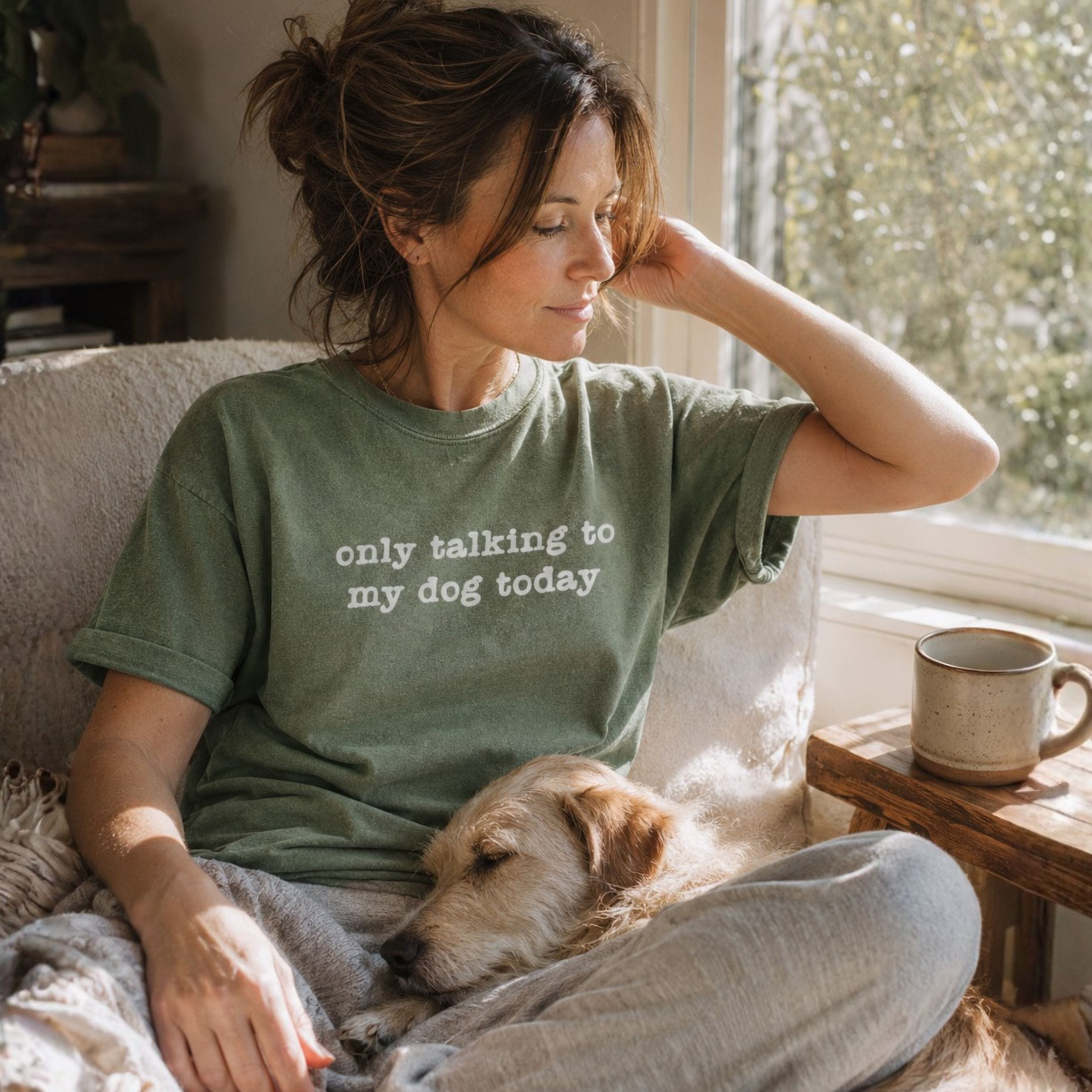 T-Shirt Only Talking to my Dog Today Comfort Colors T-Shirt ReallyintoDogs