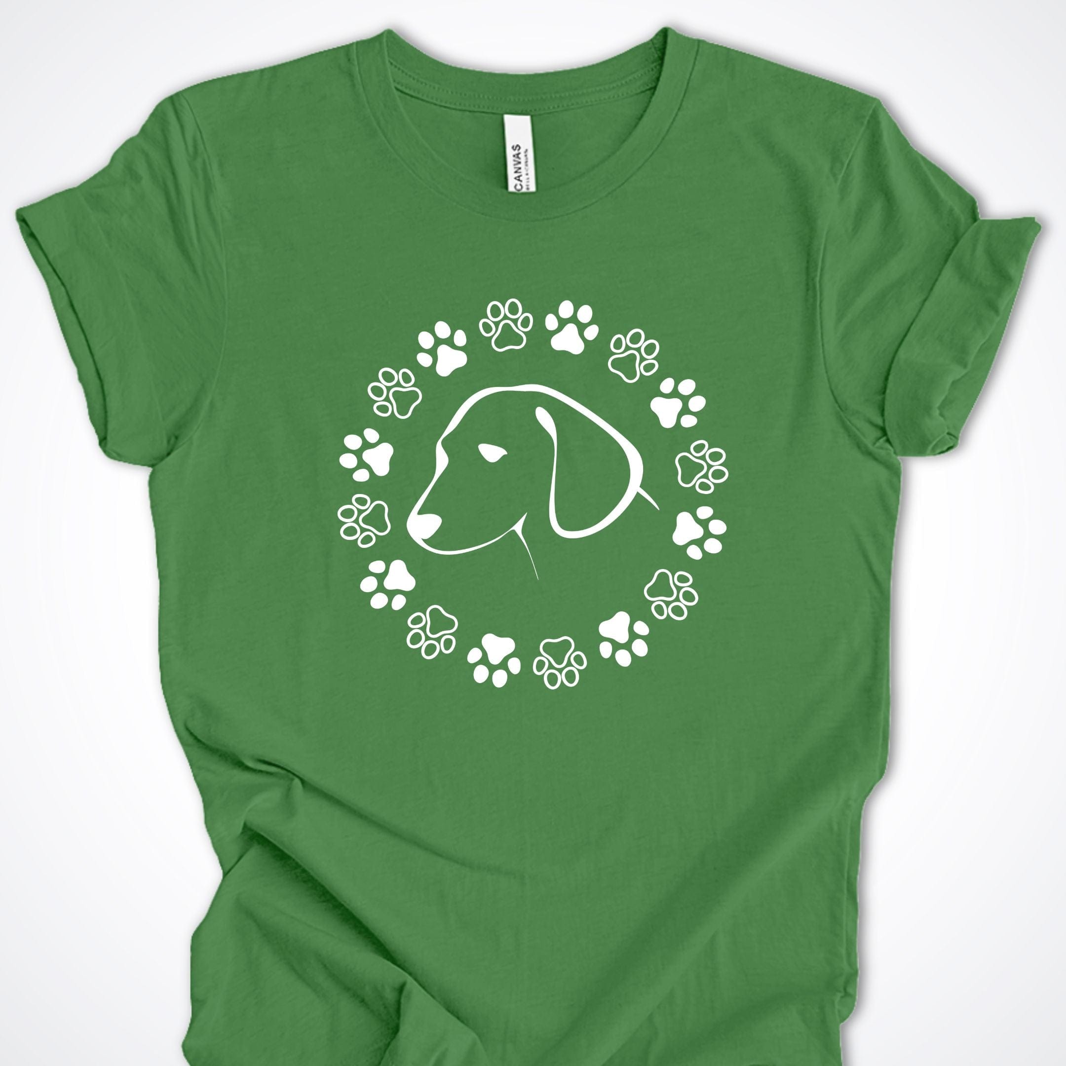 T-Shirt Leaf / S Paw Circle Premium Unisex T-Shirt ReallyintoDogs