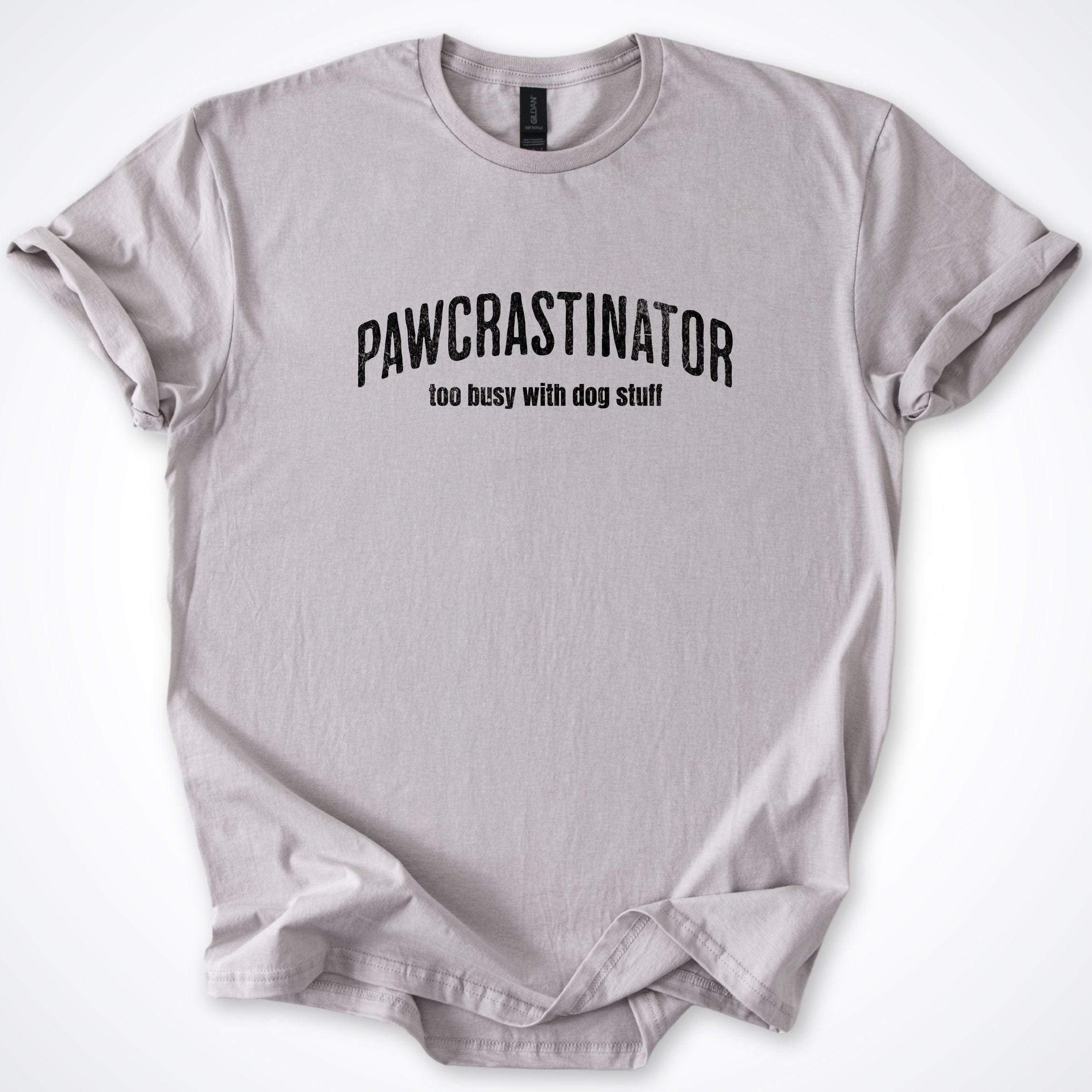 T-Shirt Ice Grey / S Pawcrastinator T-Shirt ReallyintoDogs