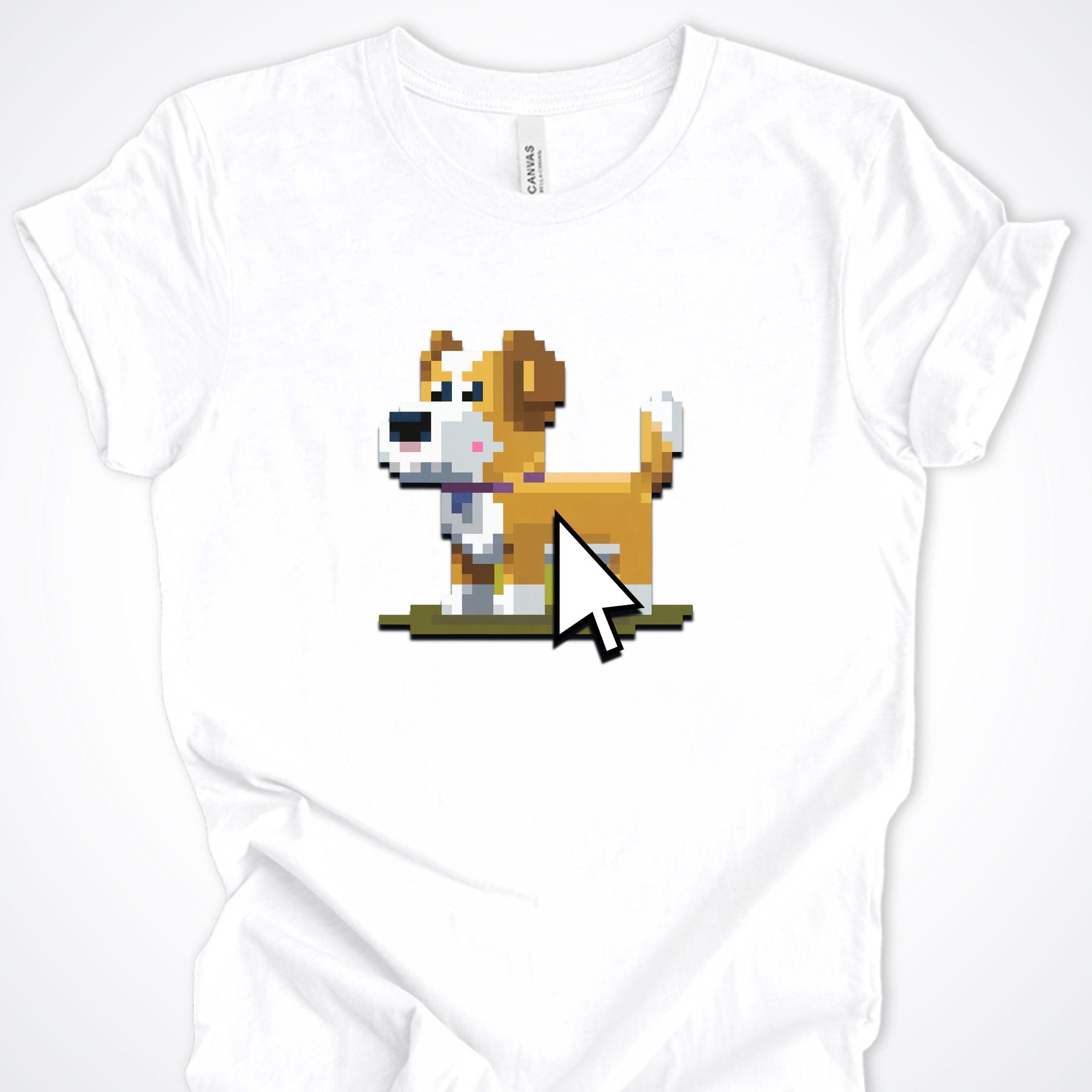 T-Shirt White / S Pixel Town Mouse Face Premium Unisex T-Shirt ReallyintoDogs