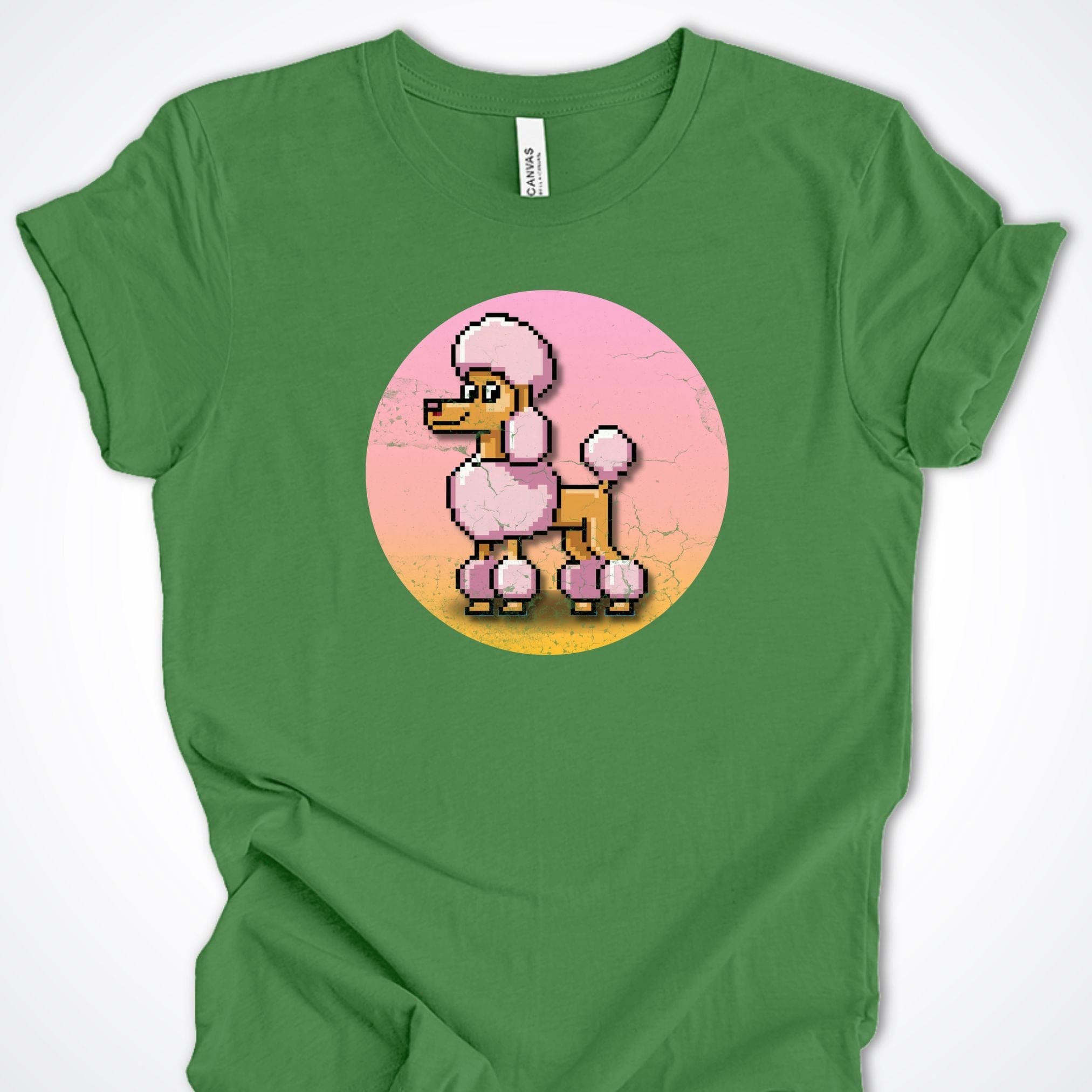T-Shirt Leaf / S Pixel Town Poodle Premium Unisex T-Shirt ReallyintoDogs