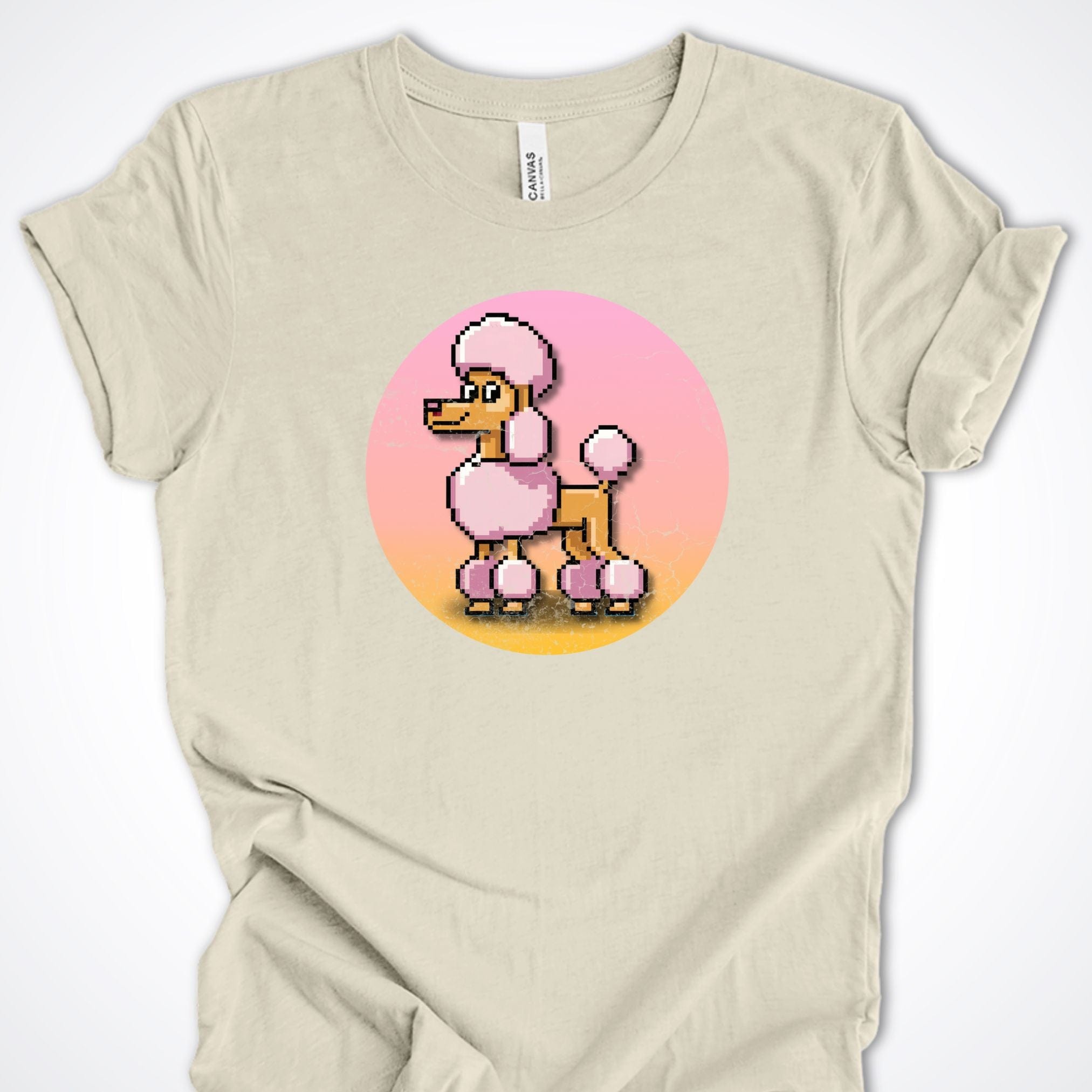 T-Shirt Natural / S Pixel Town Poodle Premium Unisex T-Shirt ReallyintoDogs