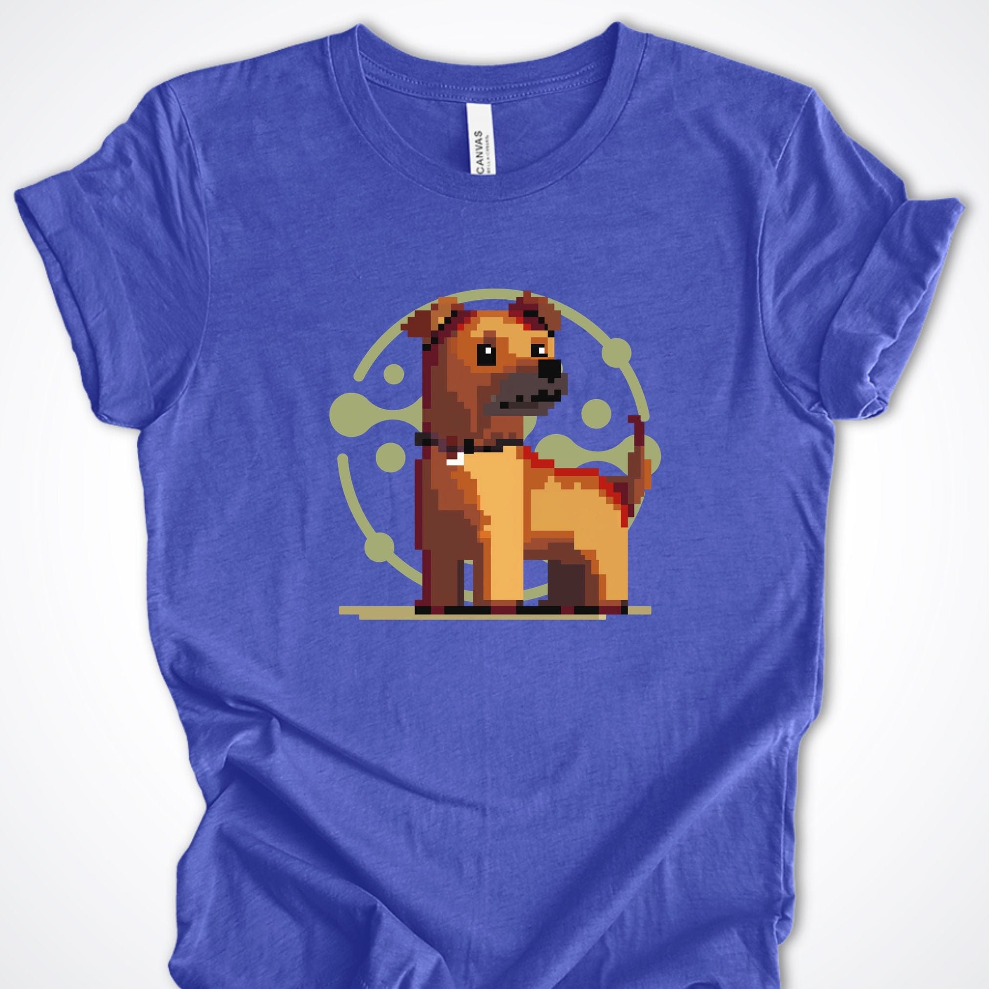 T-Shirt Heather True Royal / S Pixel Town Pup Premium Unisex Tee - Fun Casual Wear for Dog Lovers ReallyintoDogs