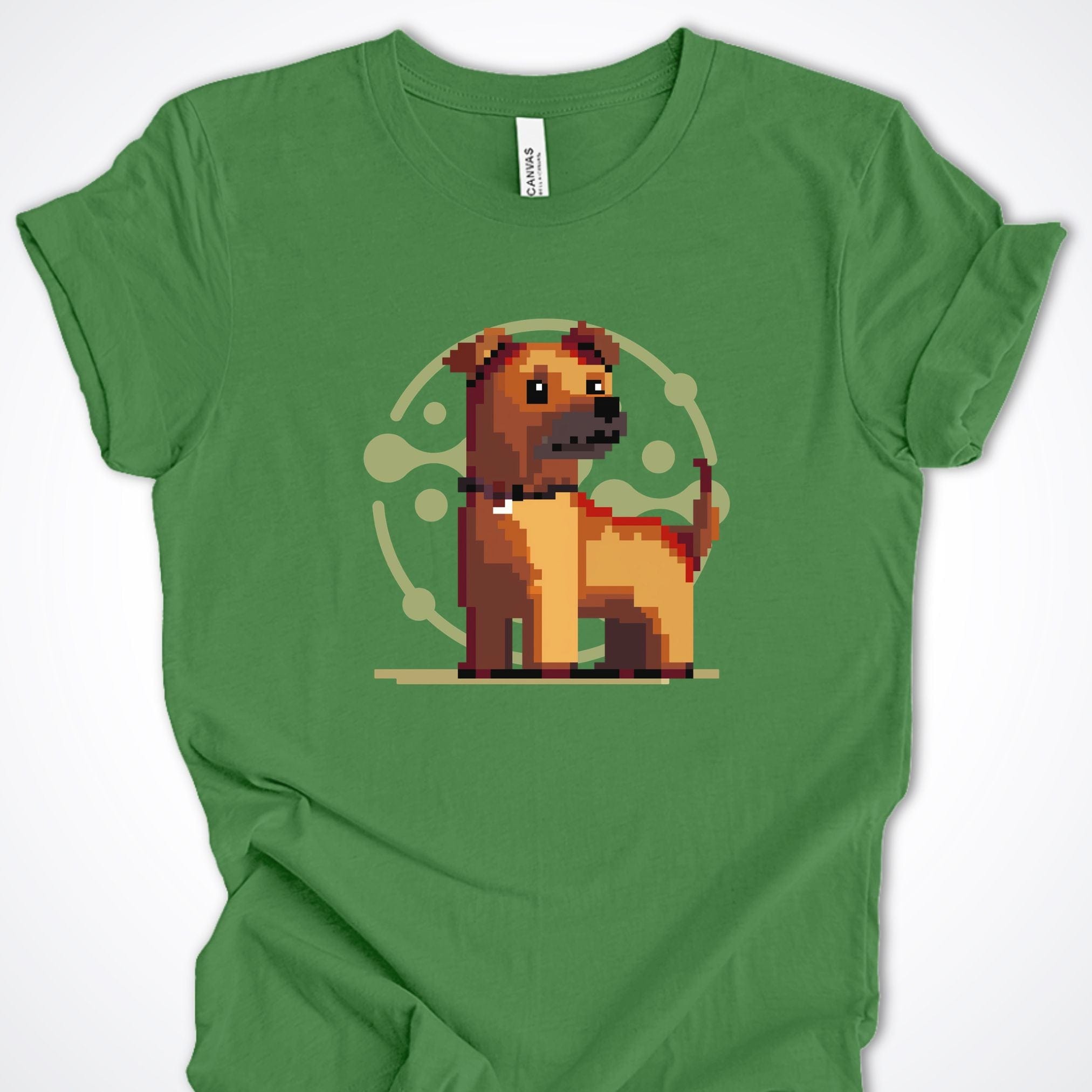 T-Shirt Leaf / S Pixel Town Pup Premium Unisex Tee - Fun Casual Wear for Dog Lovers ReallyintoDogs