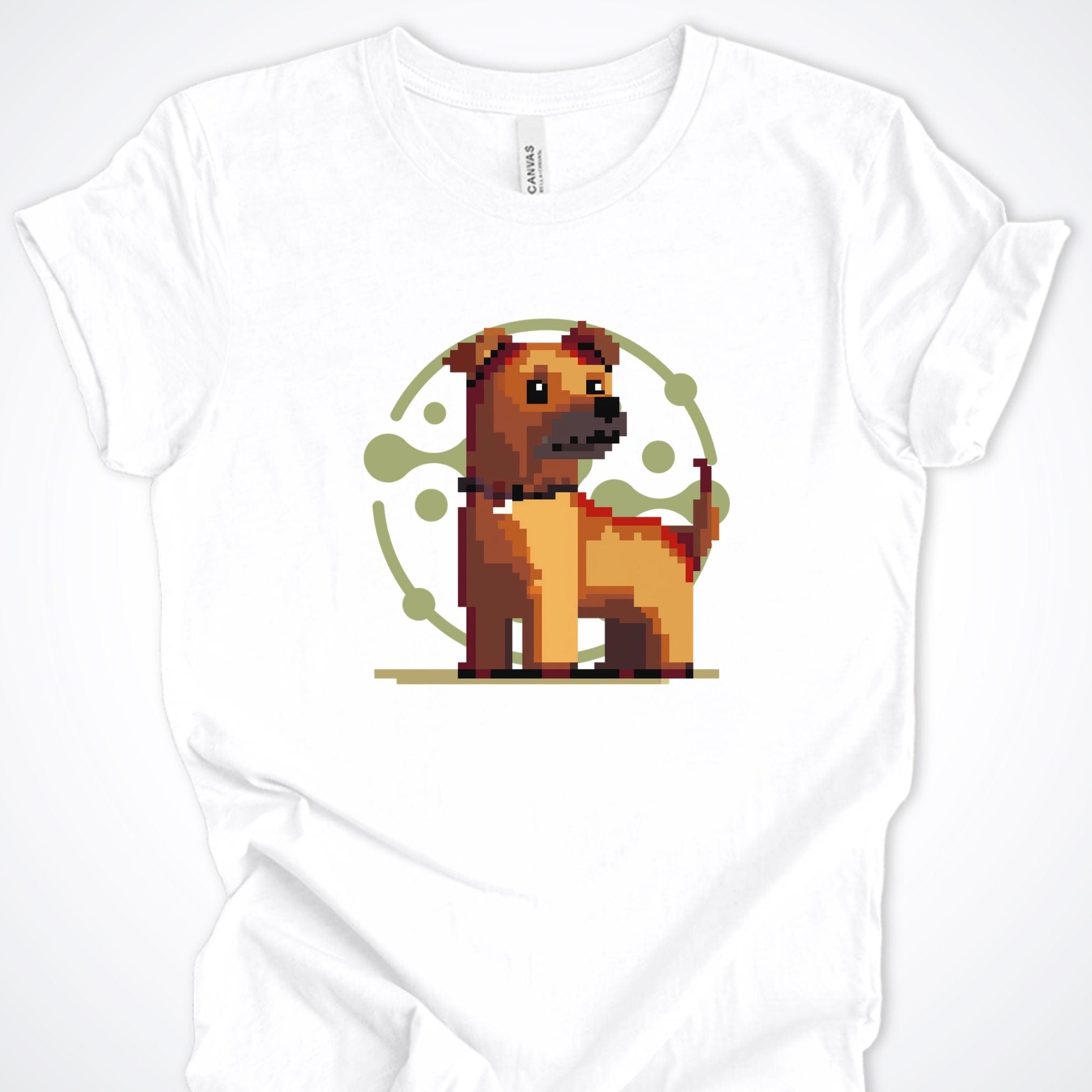 T-Shirt White / S Pixel Town Pup Premium Unisex Tee - Fun Casual Wear for Dog Lovers ReallyintoDogs