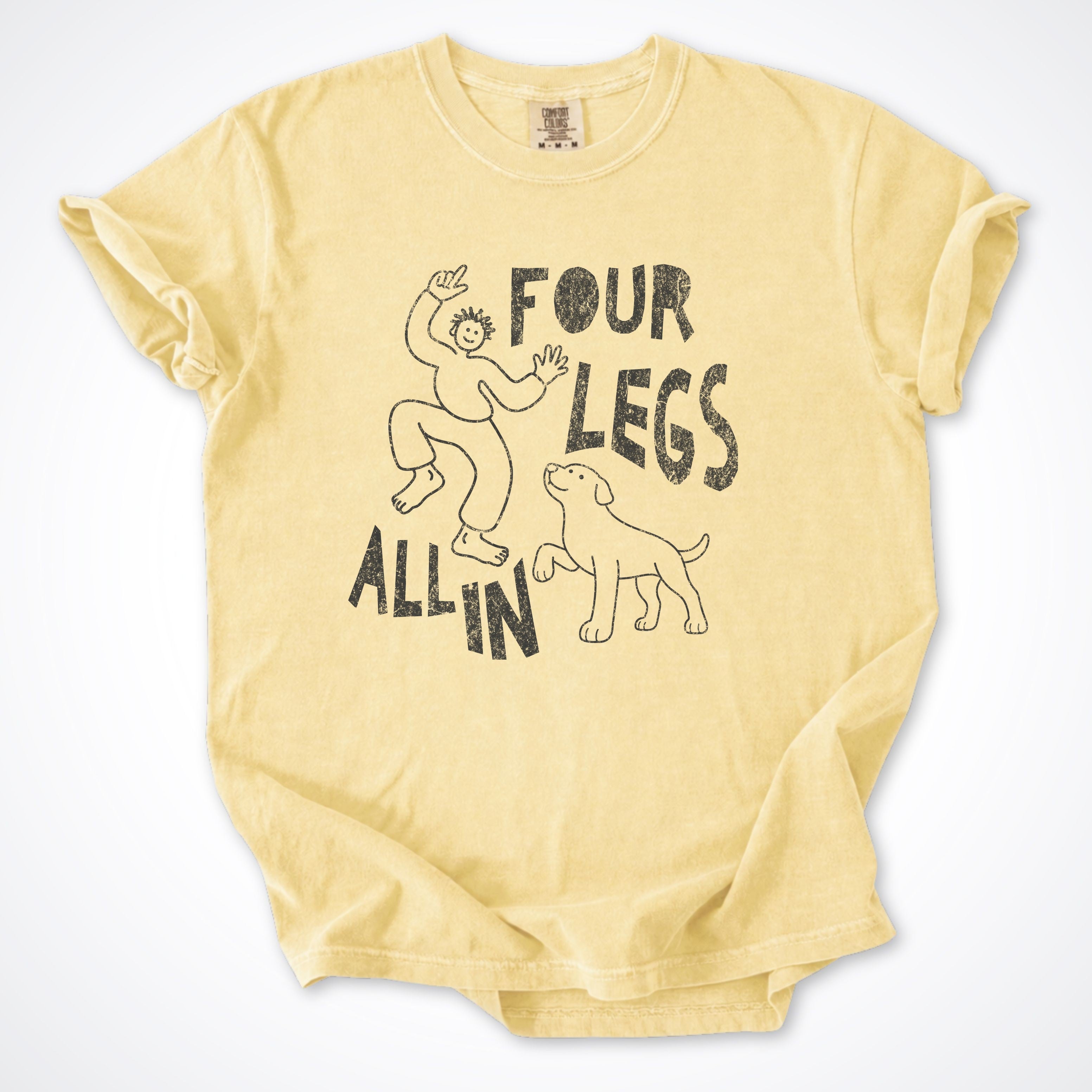 Four Legs All In Man and Dog Premium T-Shirt