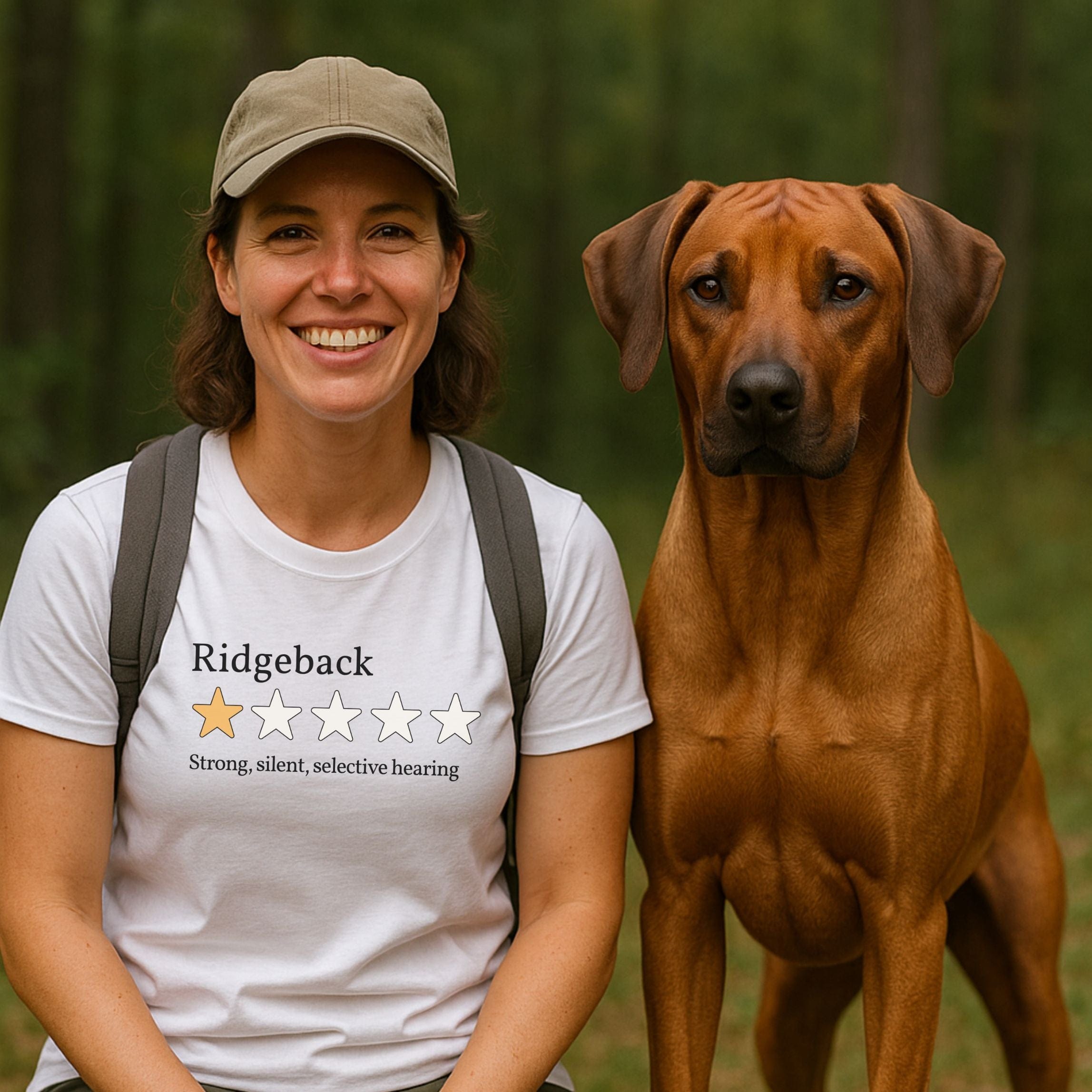 T-Shirt Rhodesian Ridgeback One Star Review T-Shirt ReallyintoDogs