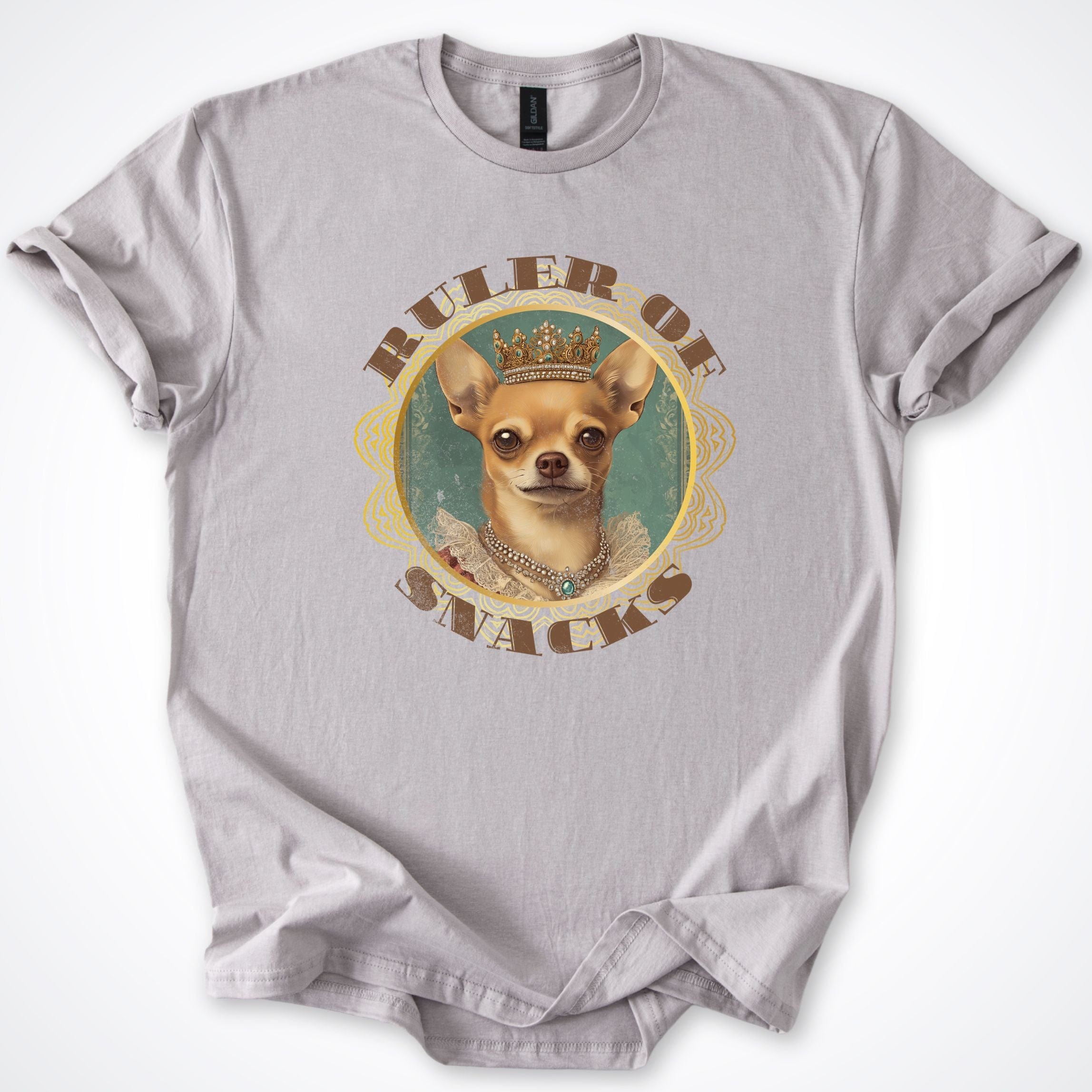 T-Shirt Ice Grey / S Ruler of Snacks Chihuahua T-Shirt ReallyintoDogs