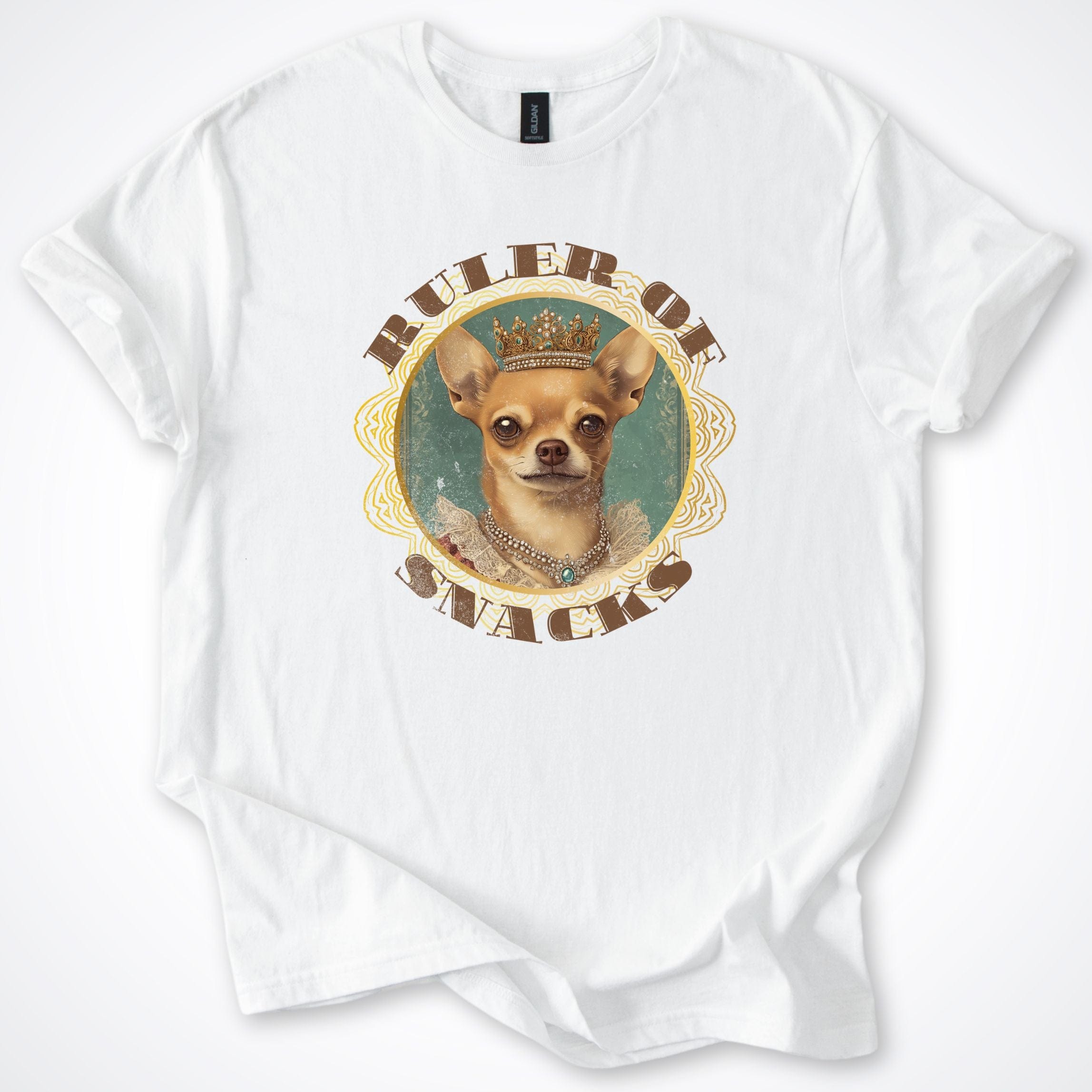 T-Shirt White / S Ruler of Snacks Chihuahua T-Shirt ReallyintoDogs