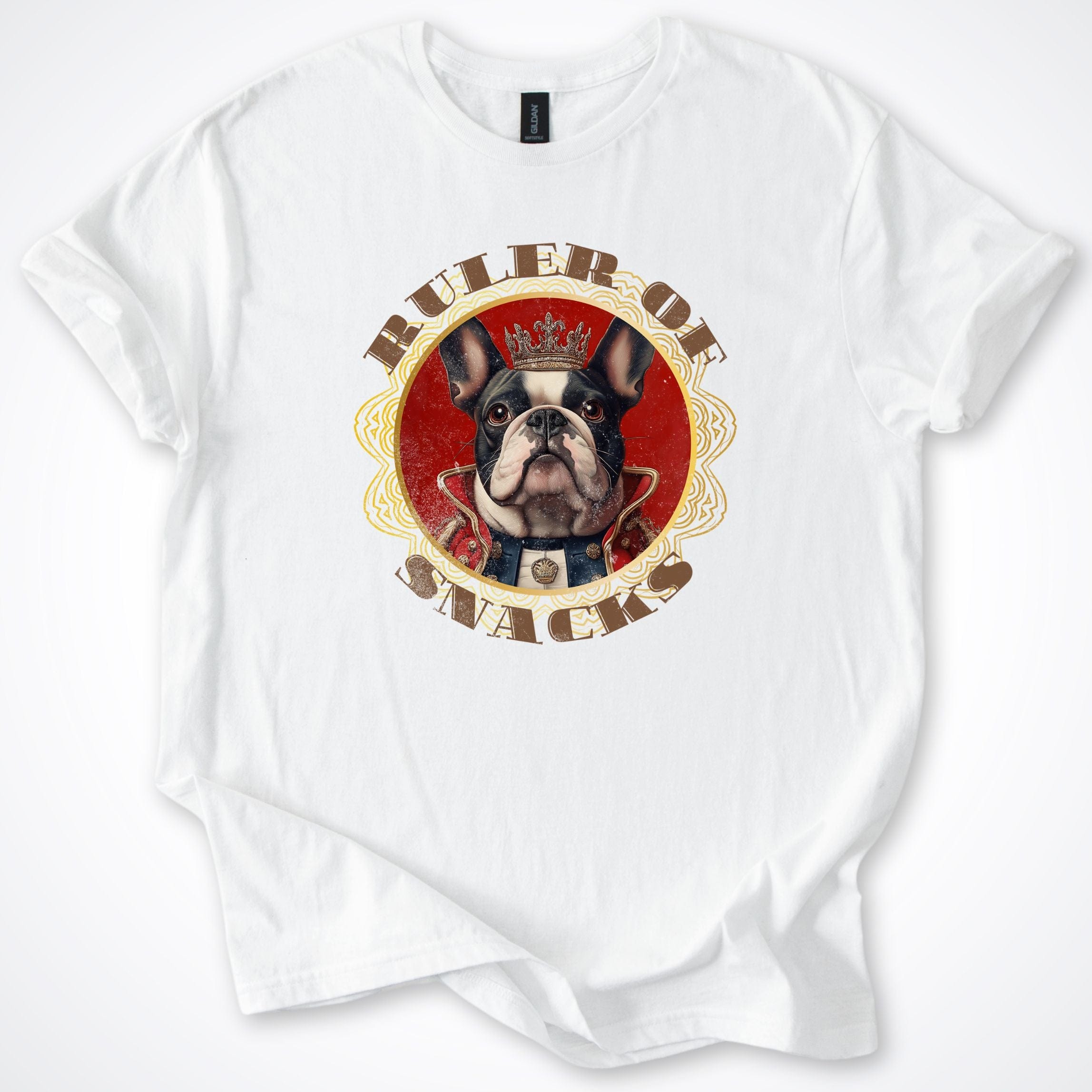 T-Shirt White / S Ruler of Snacks French Bulldog T-Shirt ReallyintoDogs