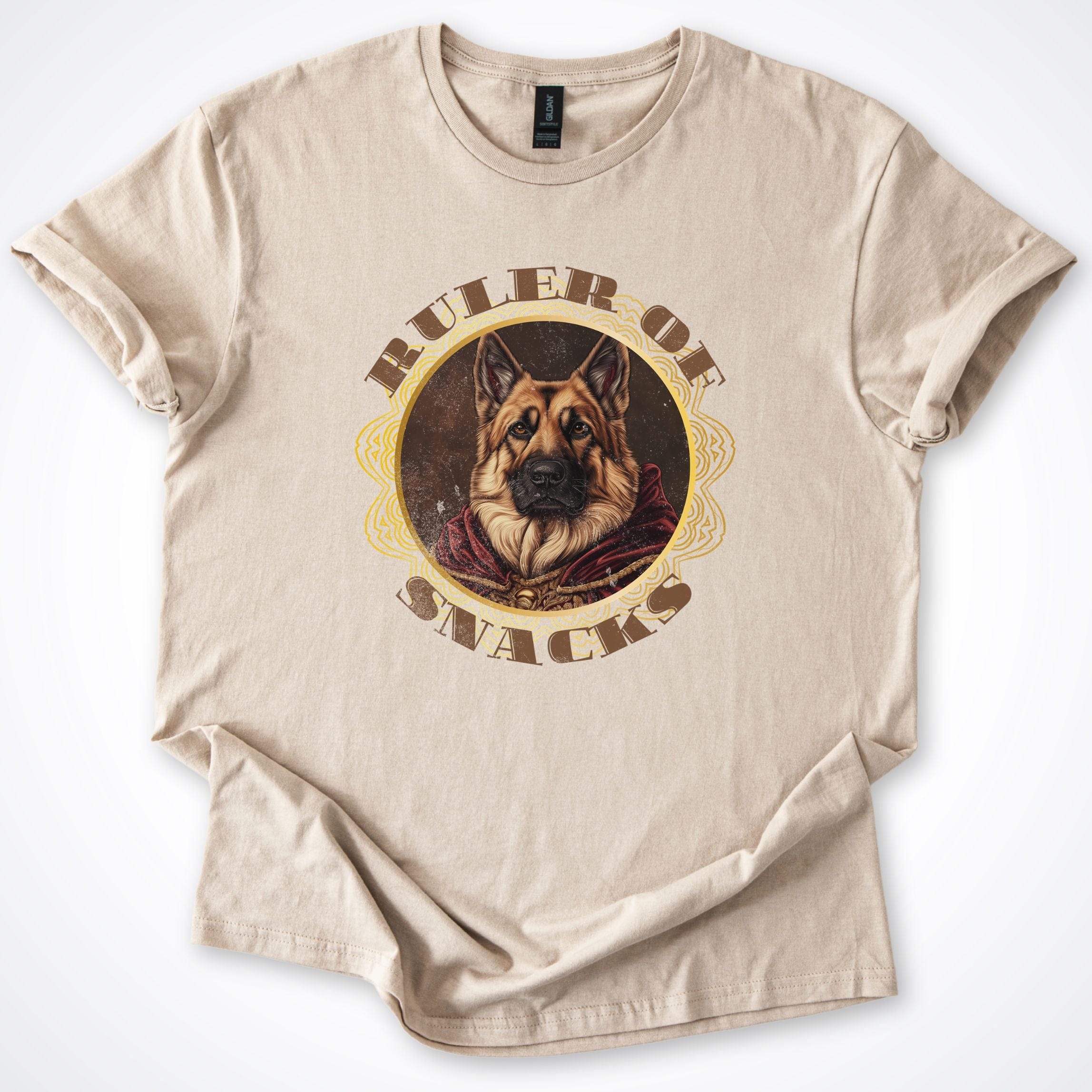 T-Shirt Sand / S Ruler of Snacks German Shepherd T-Shirt ReallyintoDogs