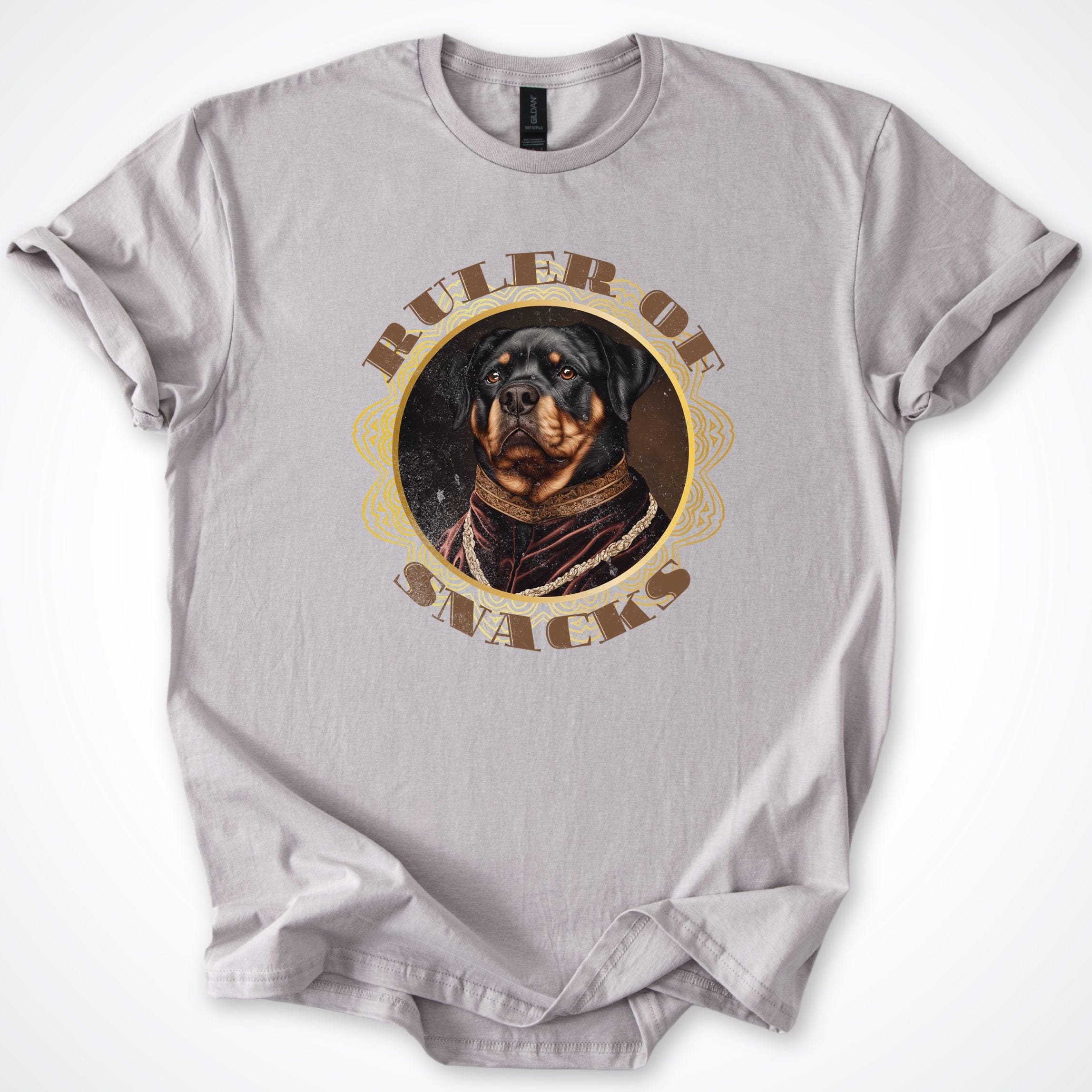 T-Shirt Ice Grey / S Ruler of Snacks Rottweiller T-Shirt ReallyintoDogs