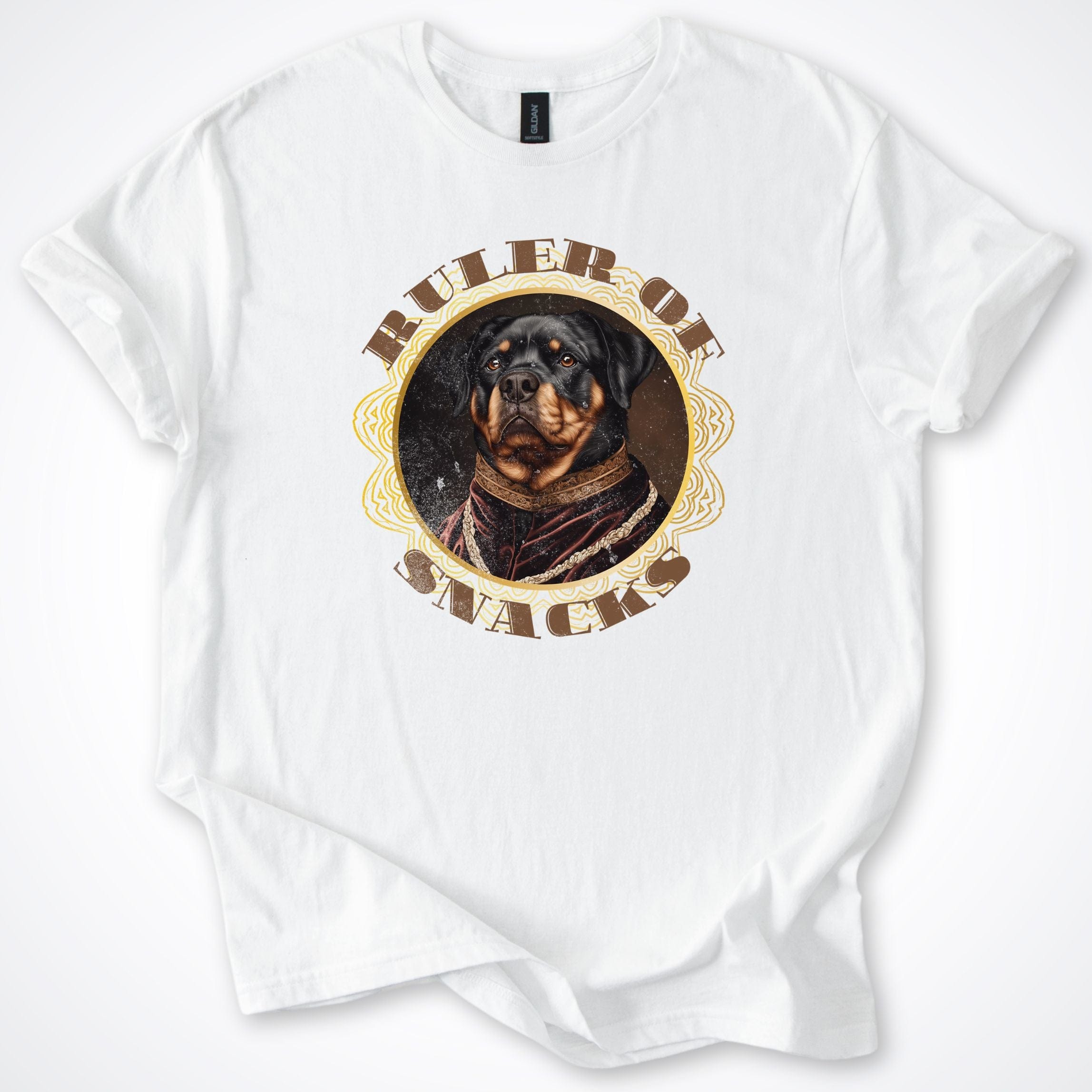 T-Shirt White / S Ruler of Snacks Rottweiller T-Shirt ReallyintoDogs