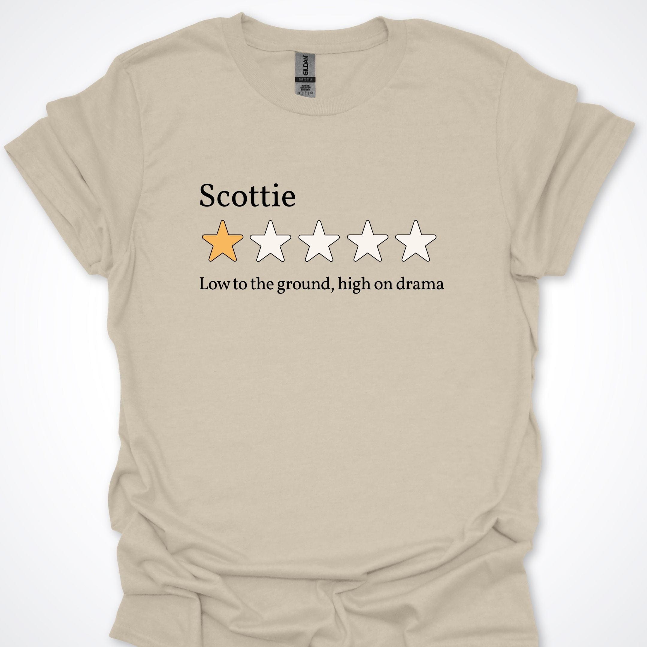 T-Shirt Natural / S Scottie One Star Review Premium Unisex T-Shirt ReallyintoDogs