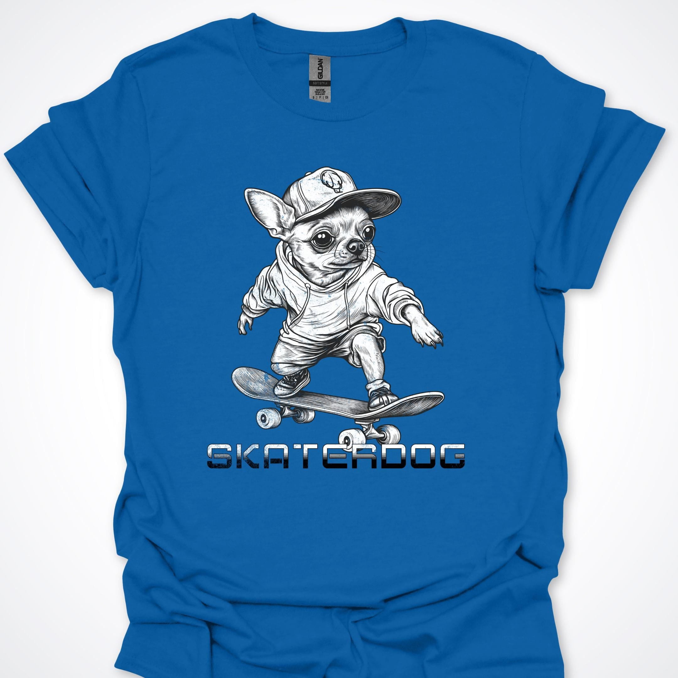 T-Shirt Royal / S Skaterdog Chihuahua Premium Unisex T-Shirt ReallyintoDogs