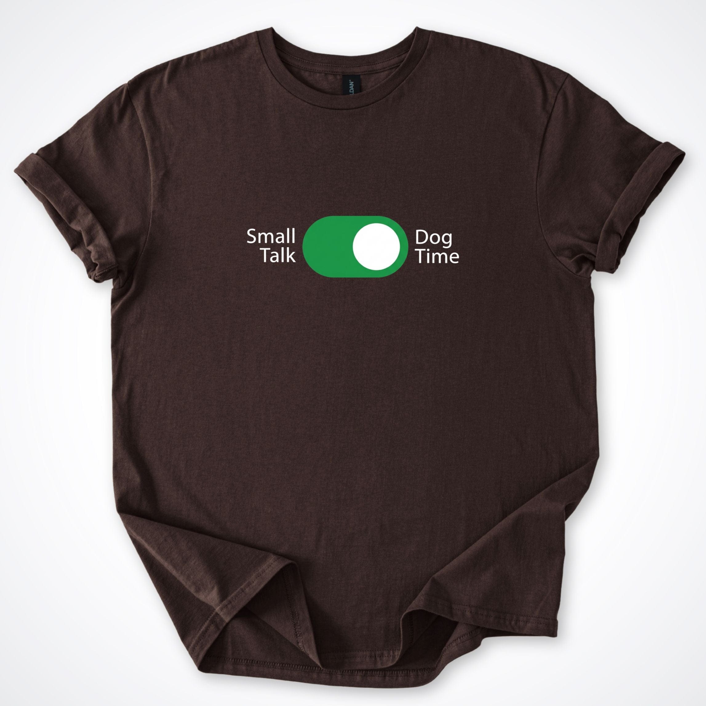 T-Shirt Dark Chocolate / S Small Talk Dog Time Toggle T-Shirt ReallyintoDogs