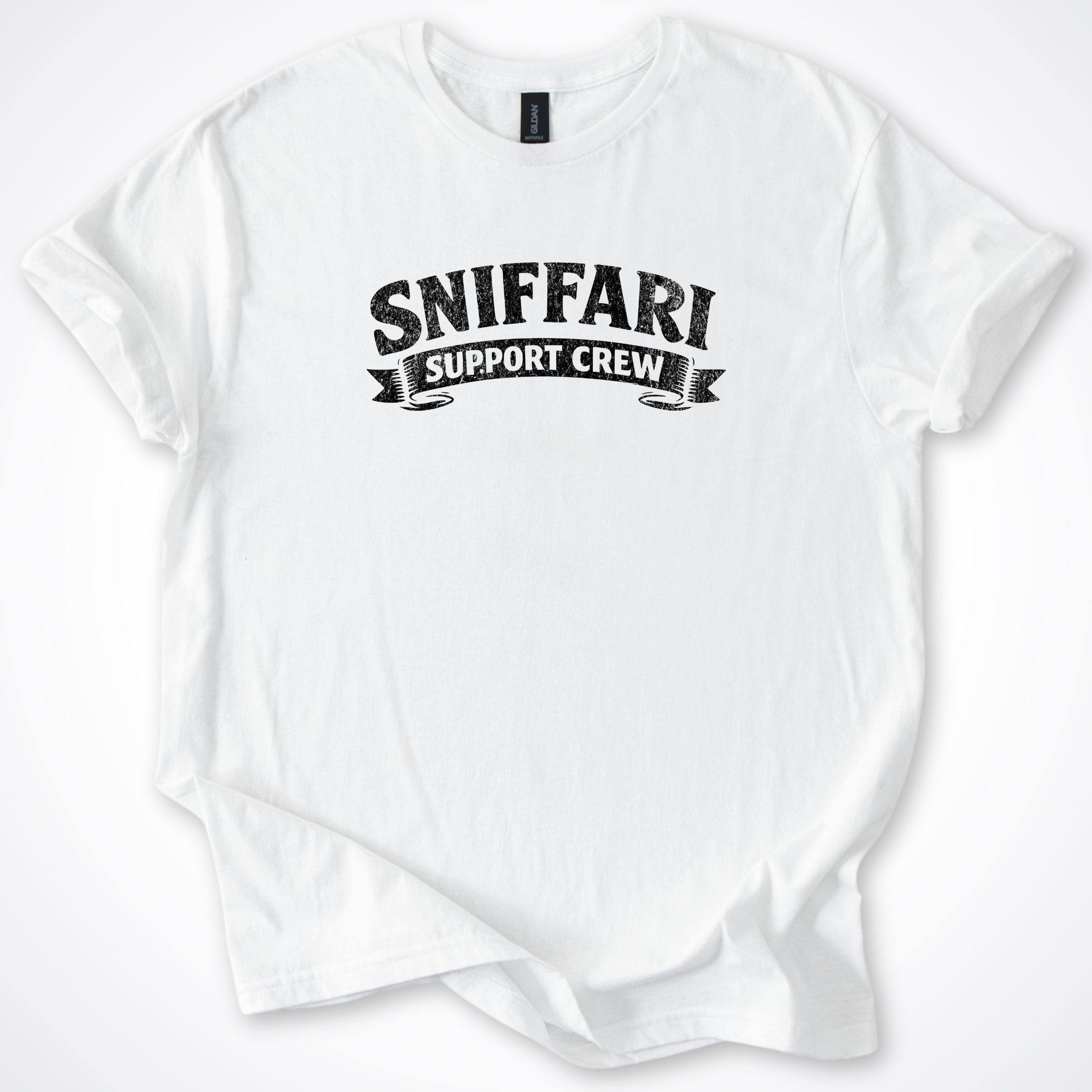 T-Shirt White / S Sniffari Banner T-Shirt ReallyintoDogs