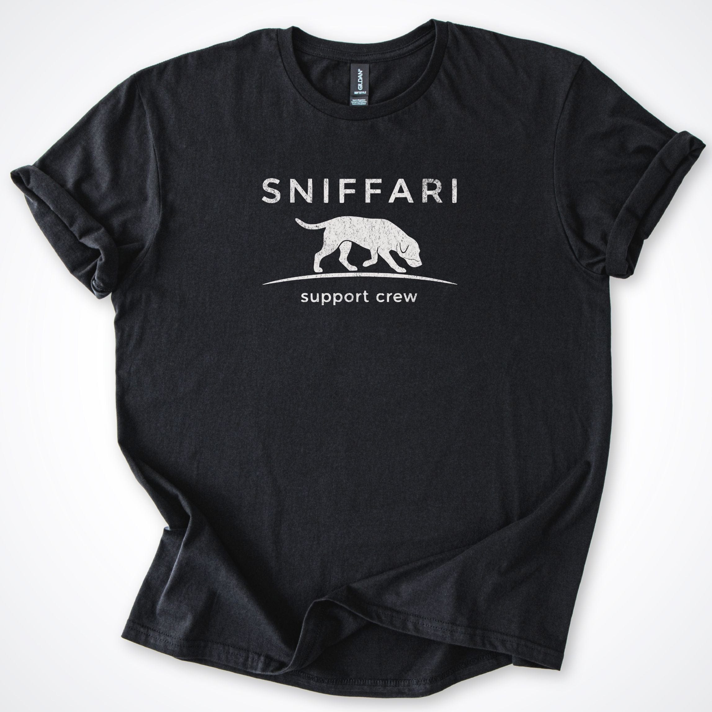 T-Shirt Black / S Sniffari MInamalist T-Shirt ReallyintoDogs