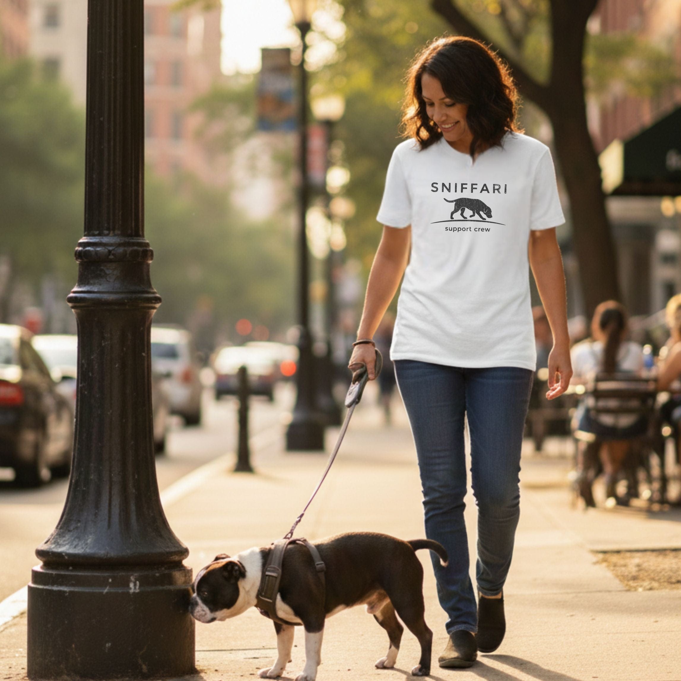 T-Shirt Sniffari MInamalist T-Shirt ReallyintoDogs