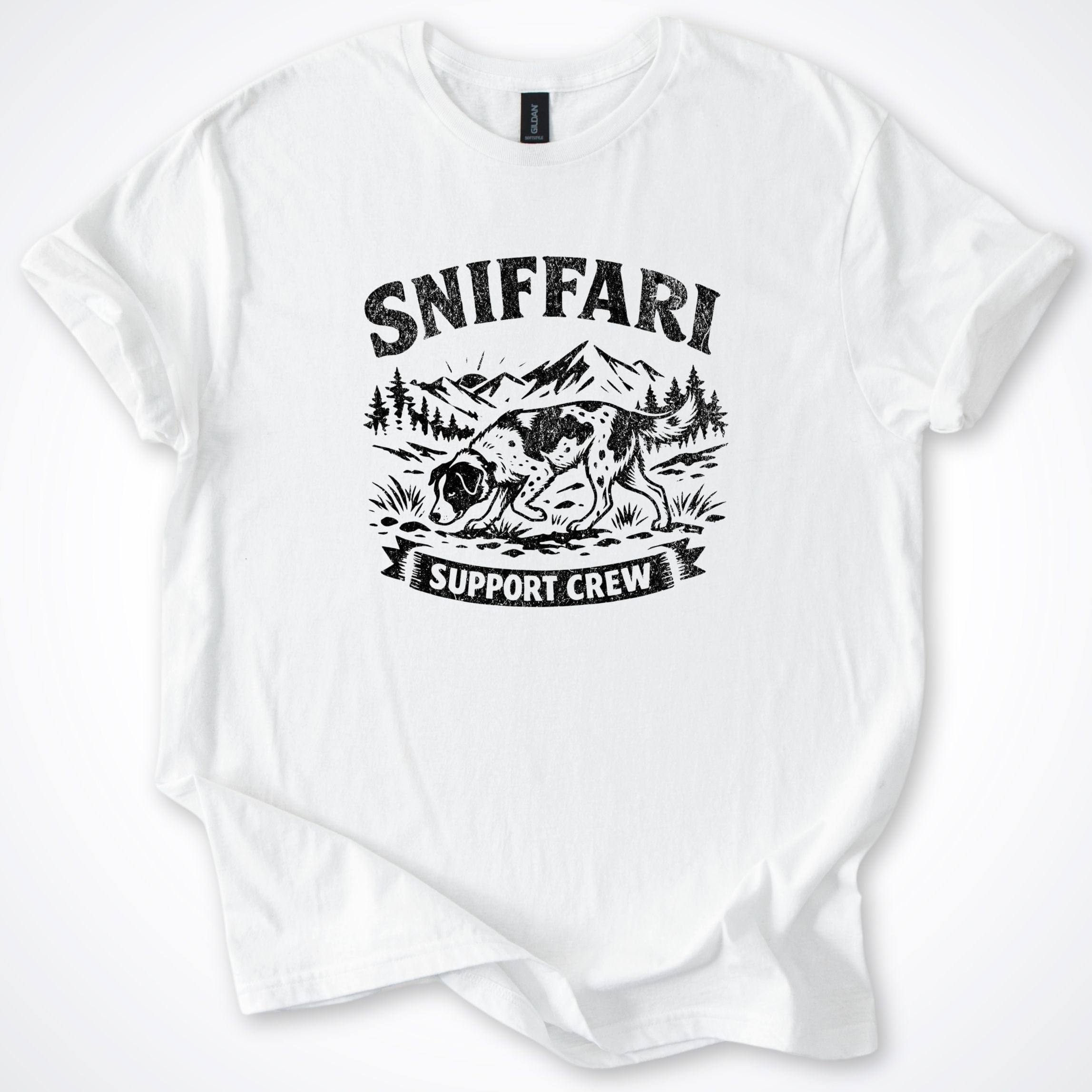 T-Shirt White / S Sniffari Mountains T-Shirt ReallyintoDogs