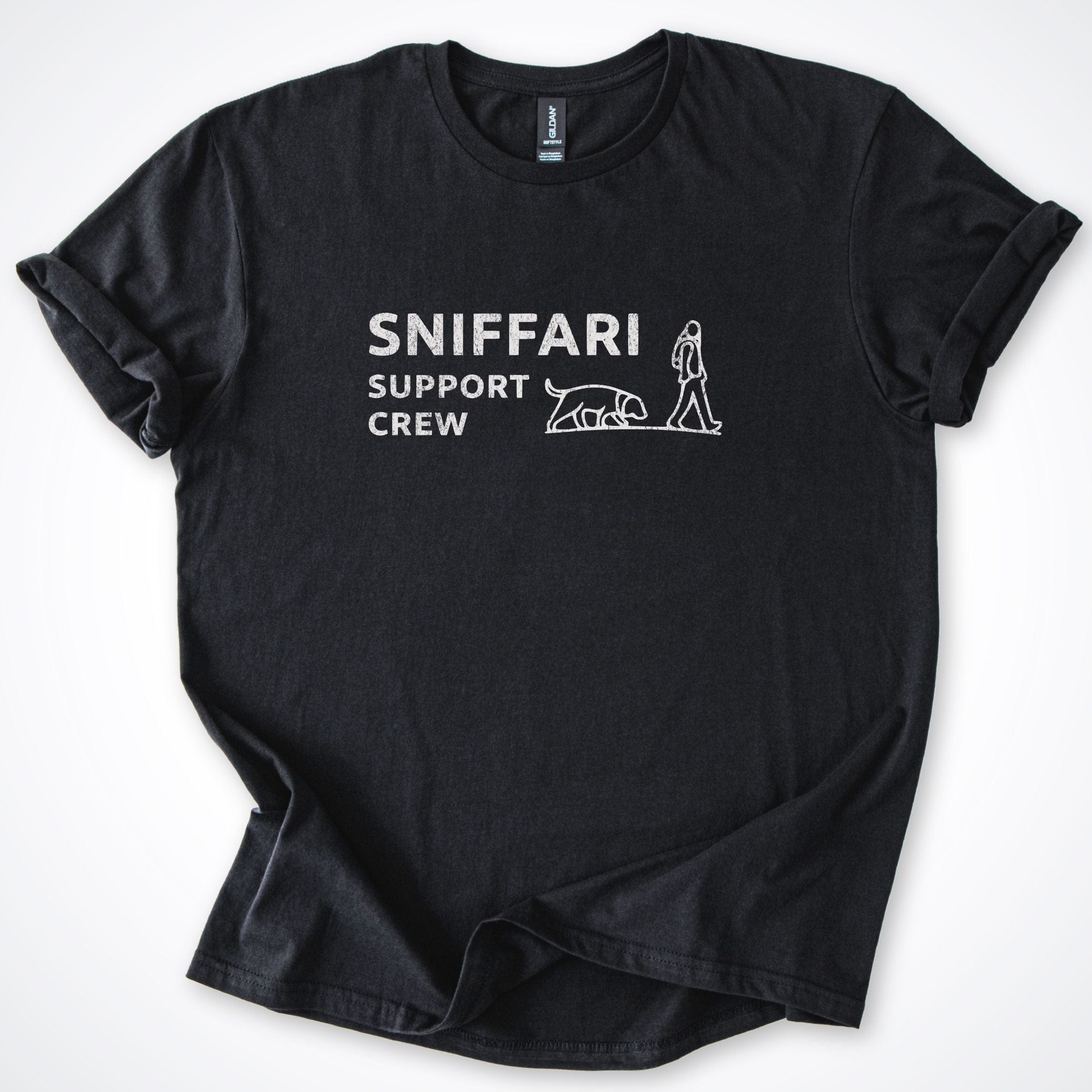 T-Shirt Black / S Sniffari Silhouette T-Shirt ReallyintoDogs
