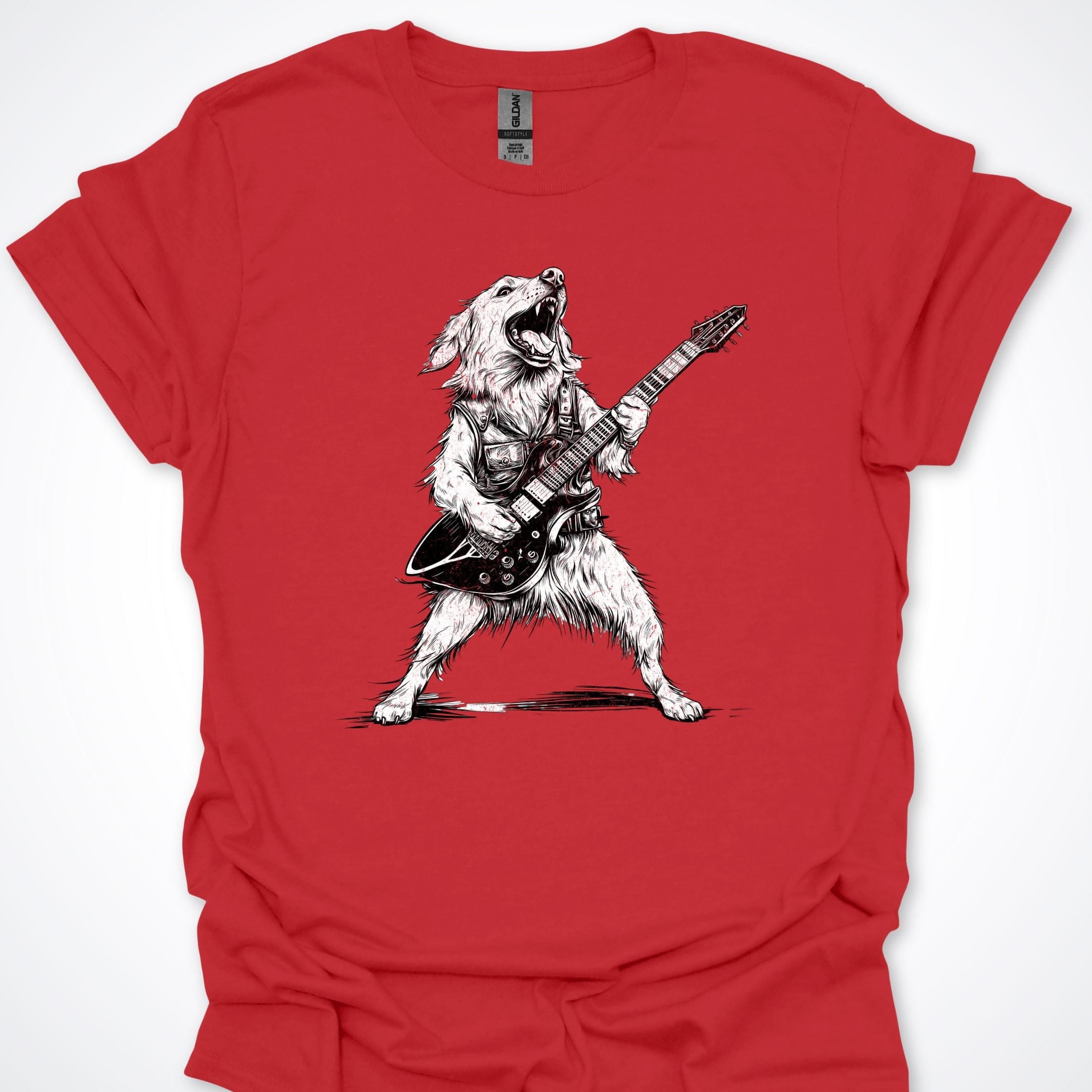 T-Shirt Red / S So Extra Rocker Dog Premium Unisex T-Shirt ReallyintoDogs