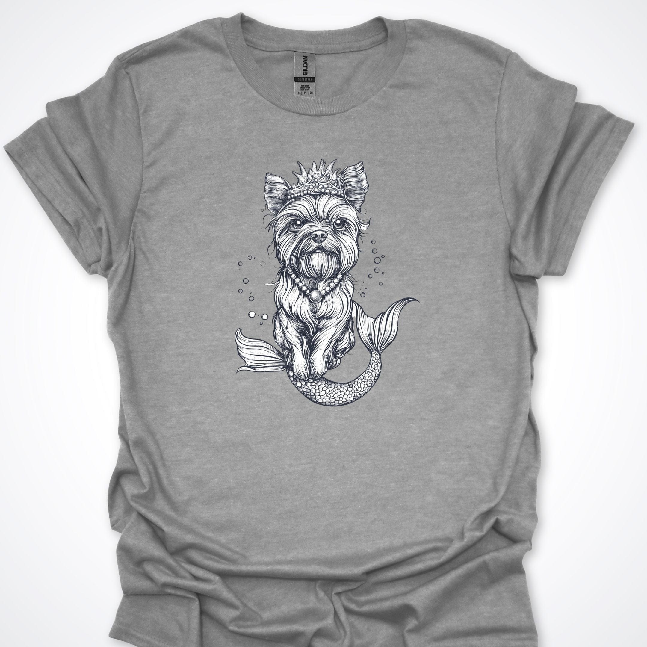 T-Shirt Sport Grey / S So Extra Terrier Mermaid Premium Unisex T-Shirt ReallyintoDogs
