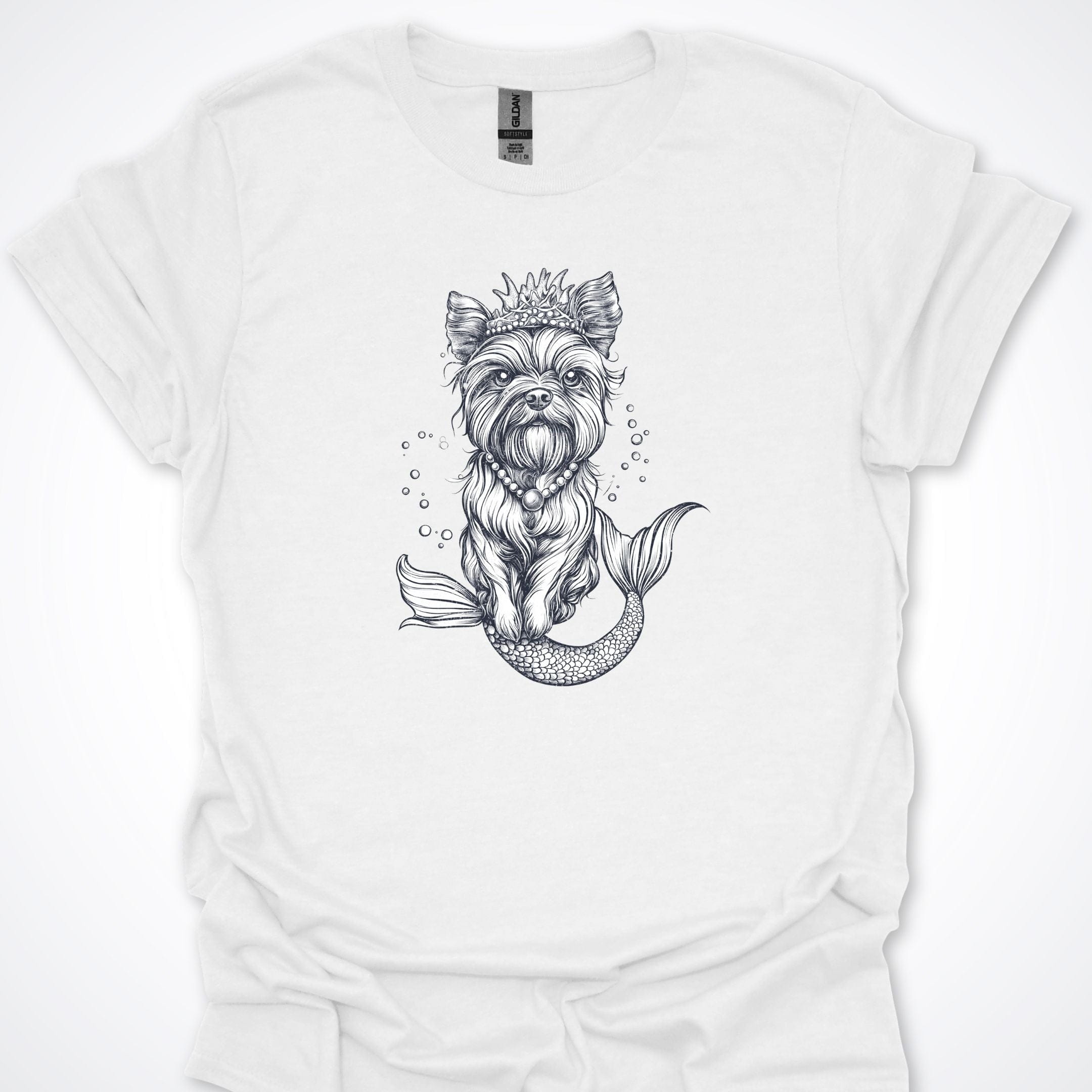 T-Shirt White / S So Extra Terrier Mermaid Premium Unisex T-Shirt ReallyintoDogs