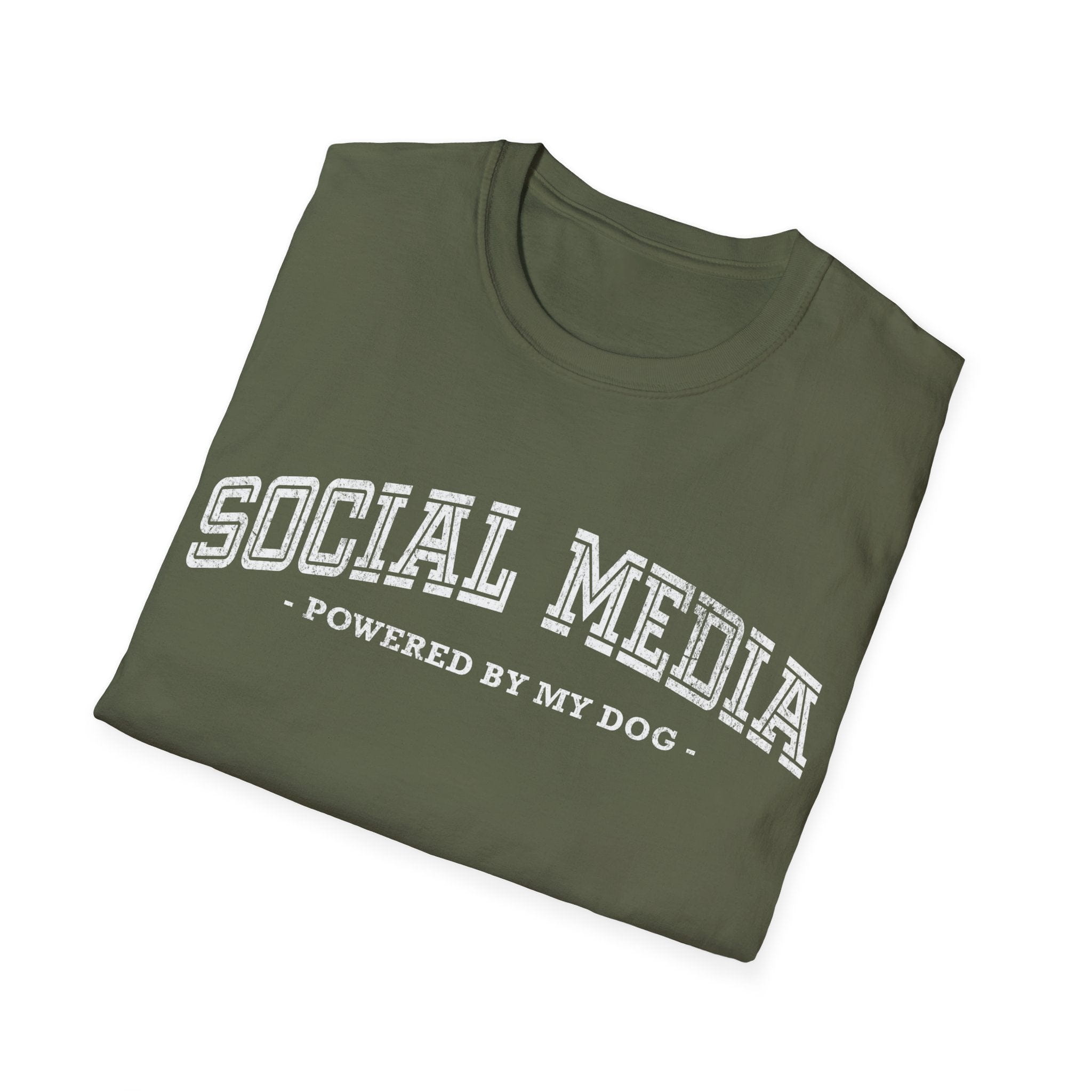 T-Shirt Social Media Powered By My Dog T-Shirt ReallyintoDogs