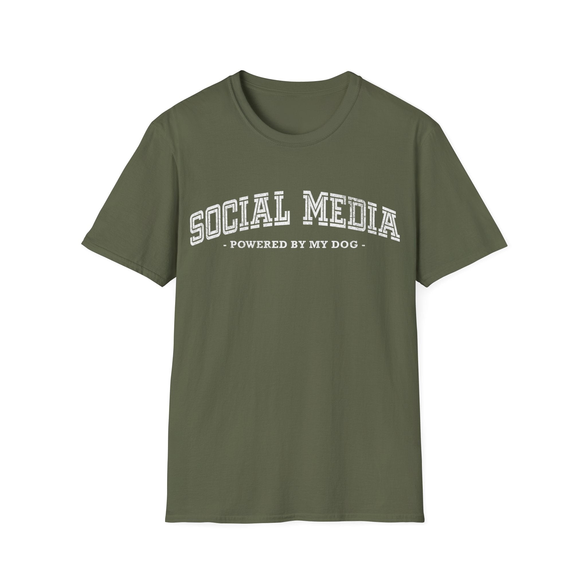 T-Shirt Social Media Powered By My Dog T-Shirt ReallyintoDogs