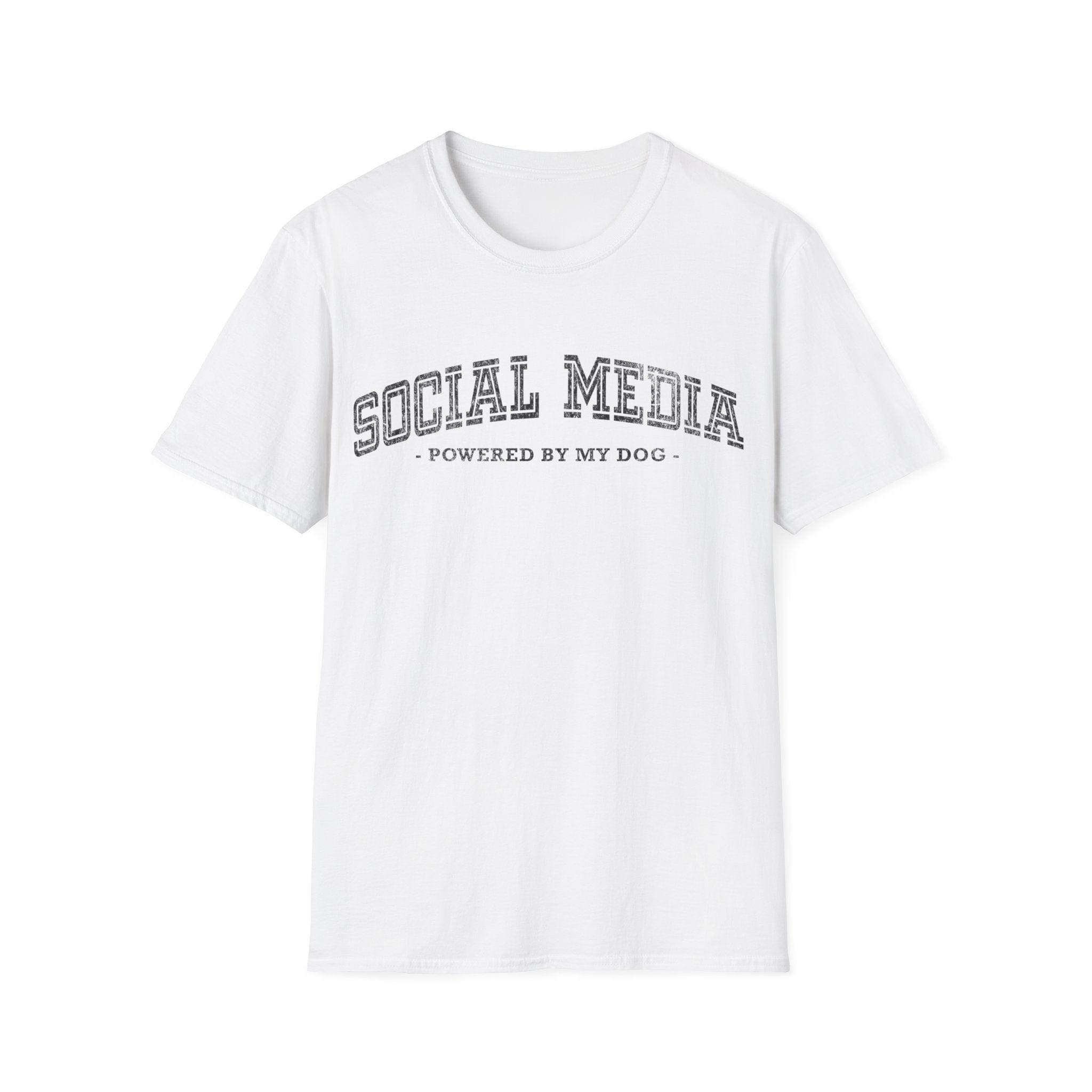 T-Shirt Social Media Powered By My Dog T-Shirt ReallyintoDogs