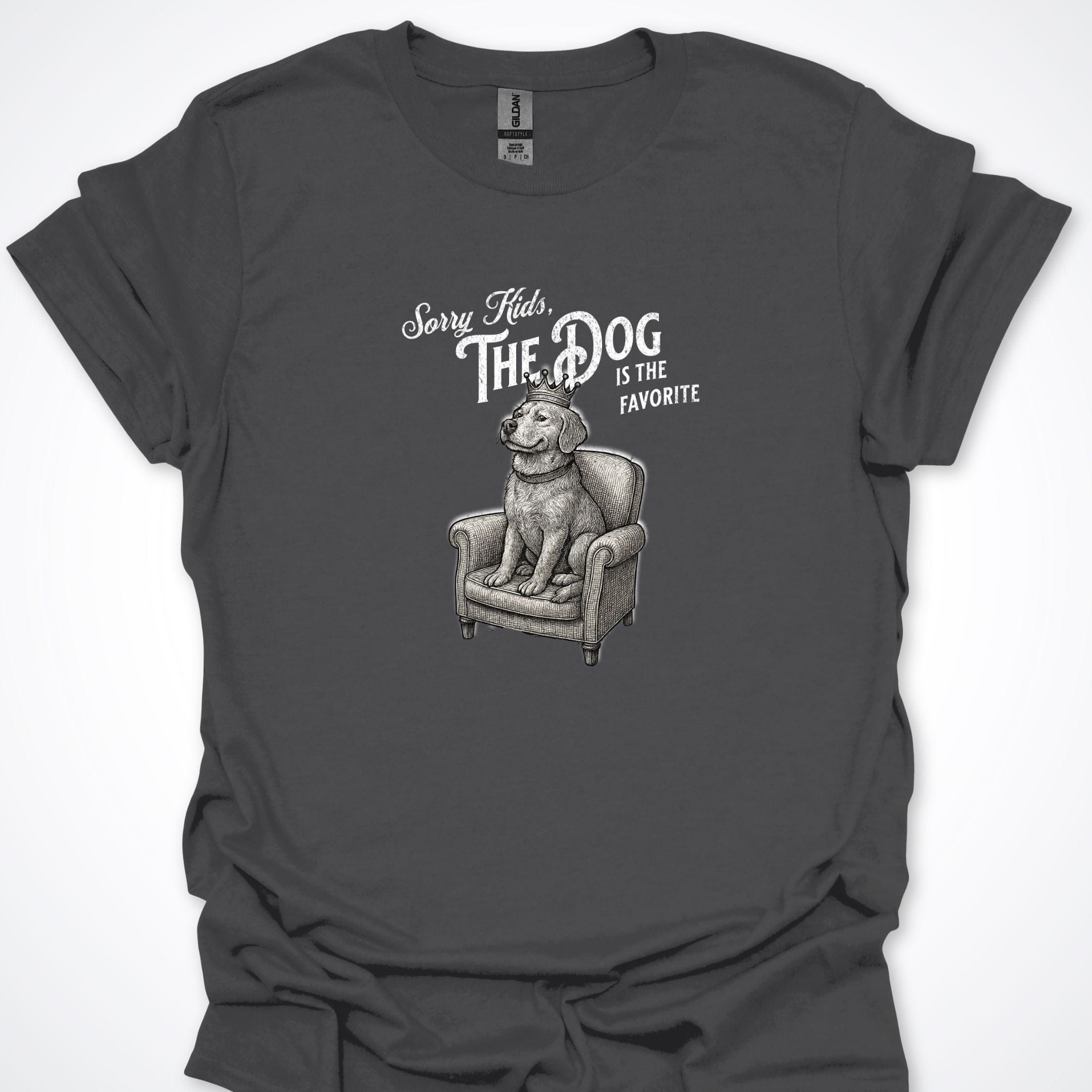 T-Shirt Charcoal / S Sorry Kids The Dog Is the Favorite T-Shirt ReallyintoDogs