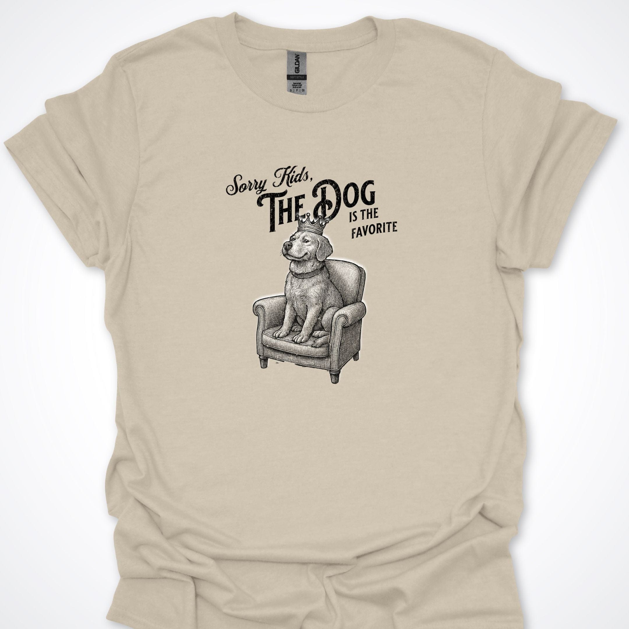 T-Shirt Natural / S Sorry Kids The Dog Is the Favorite T-Shirt ReallyintoDogs