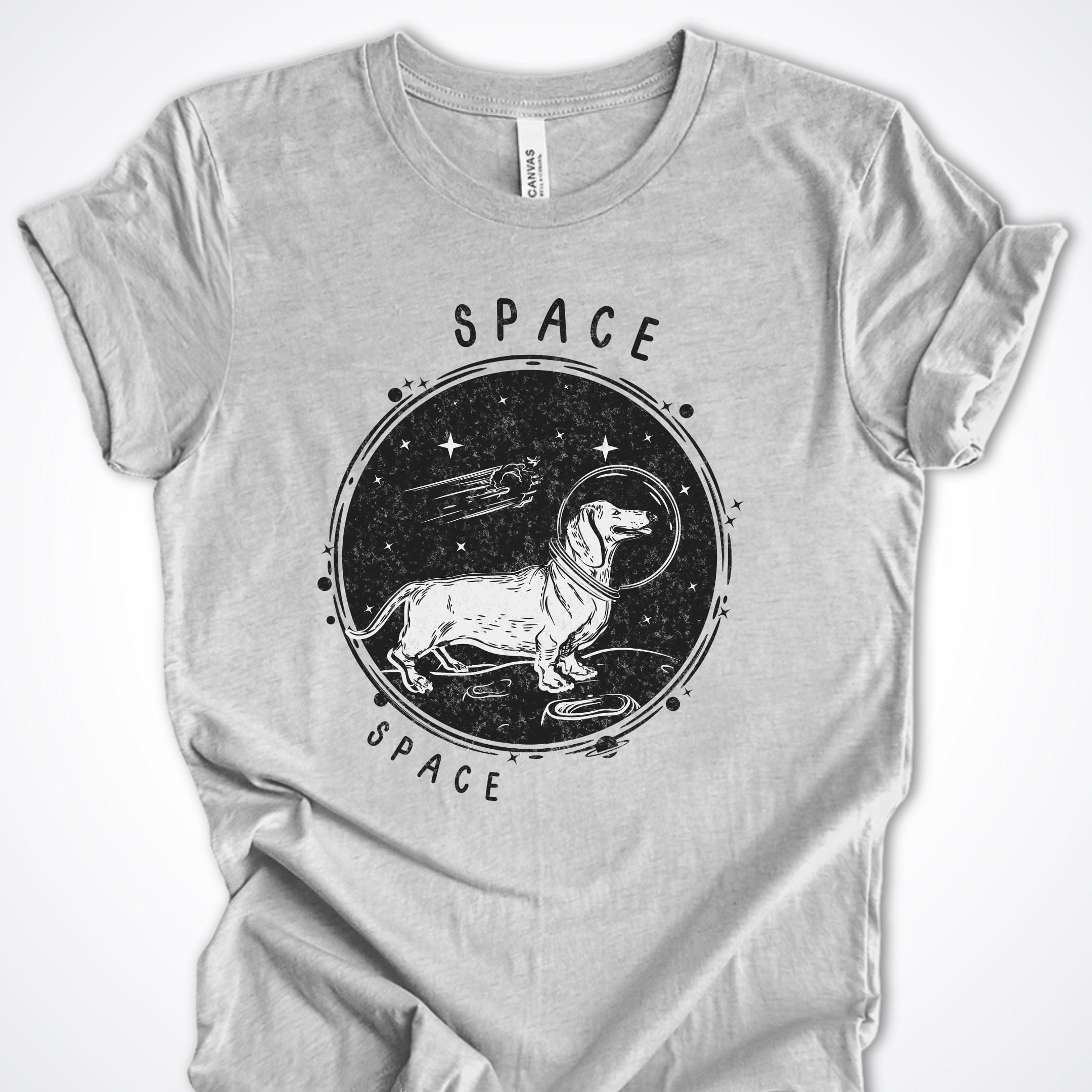 T-Shirt Athletic Heather / S Space Premium Unisex T-Shirt ReallyintoDogs