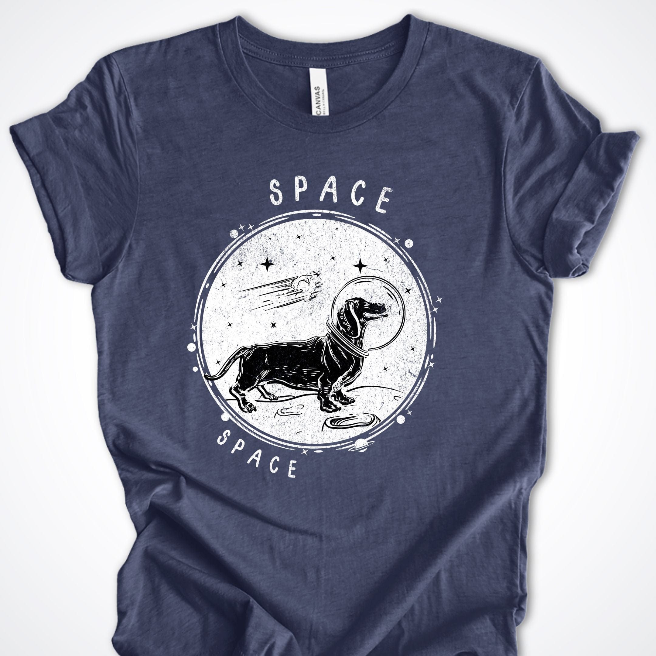 T-Shirt Heather Navy / S Space Premium Unisex T-Shirt ReallyintoDogs