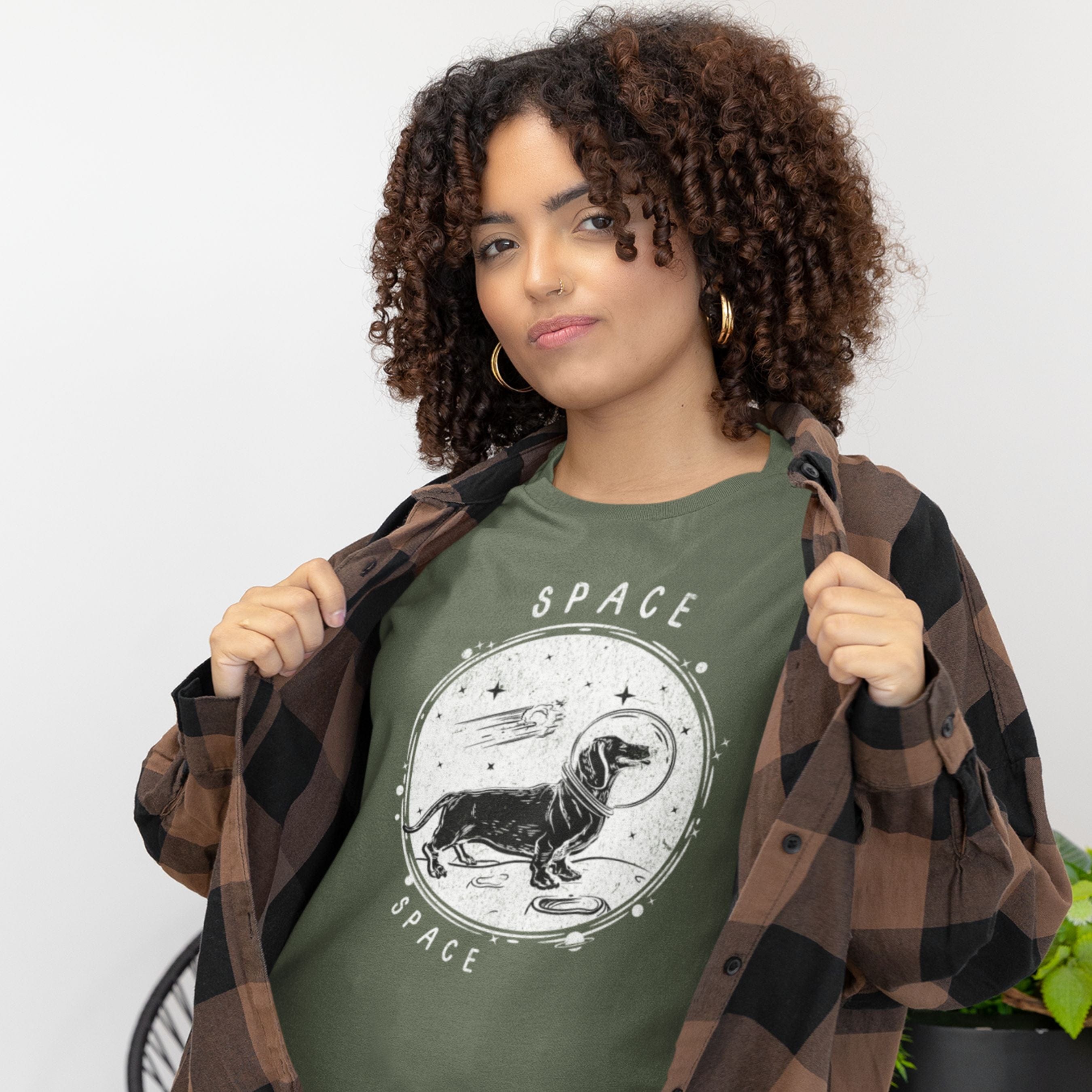 T-Shirt Space Premium Unisex T-Shirt ReallyintoDogs