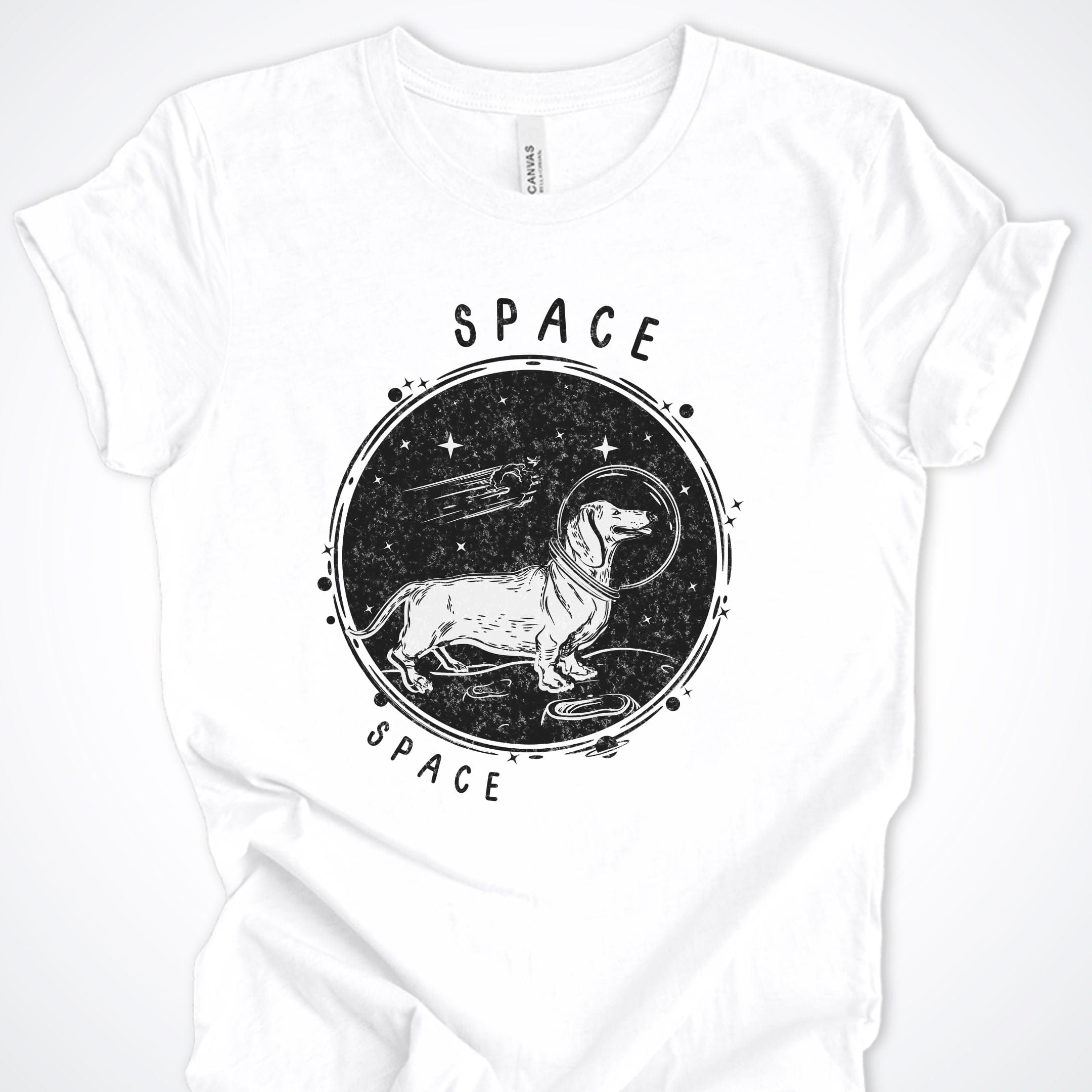 T-Shirt White / S Space Premium Unisex T-Shirt ReallyintoDogs