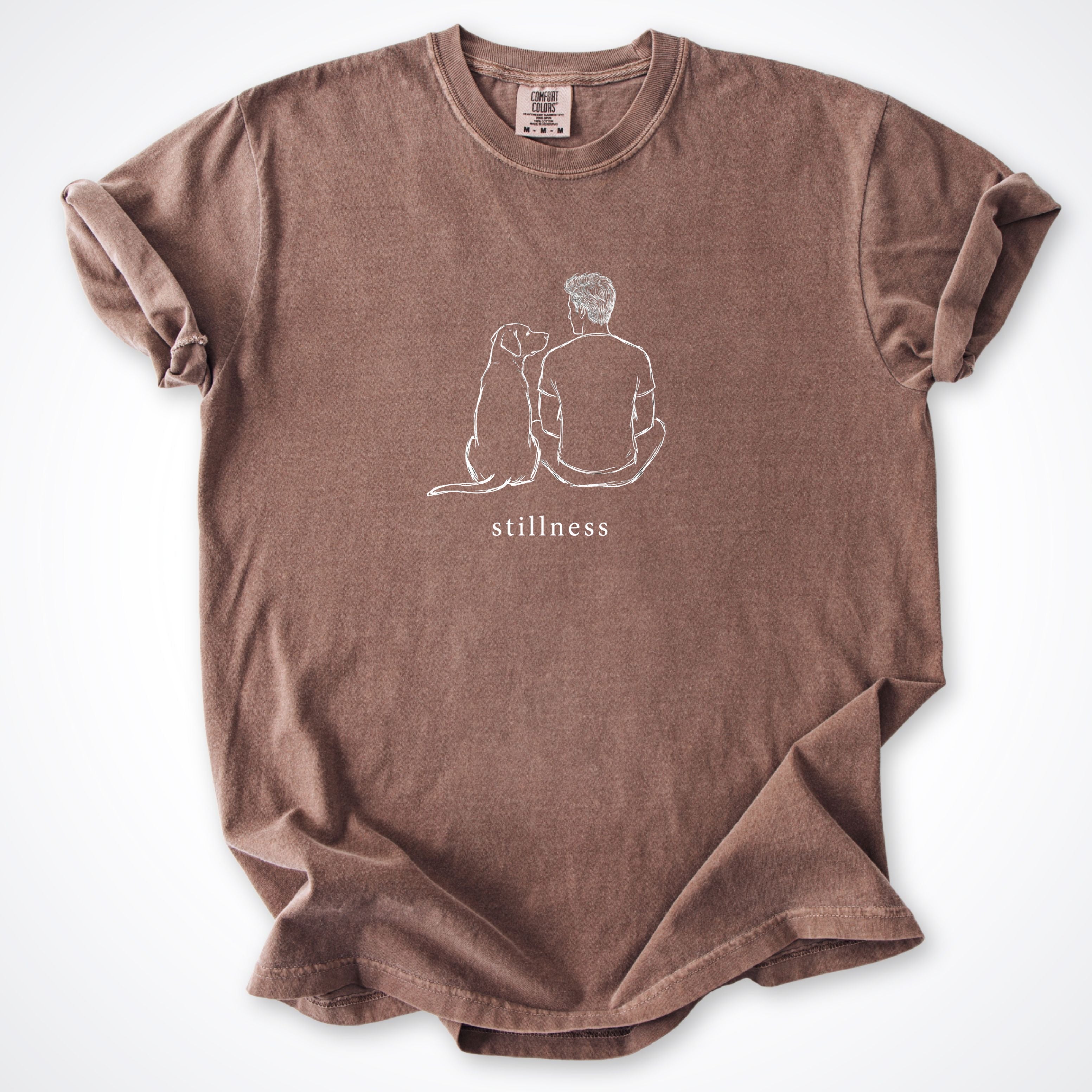 Stillness Dog Man Premium T-Shirt - Espresso