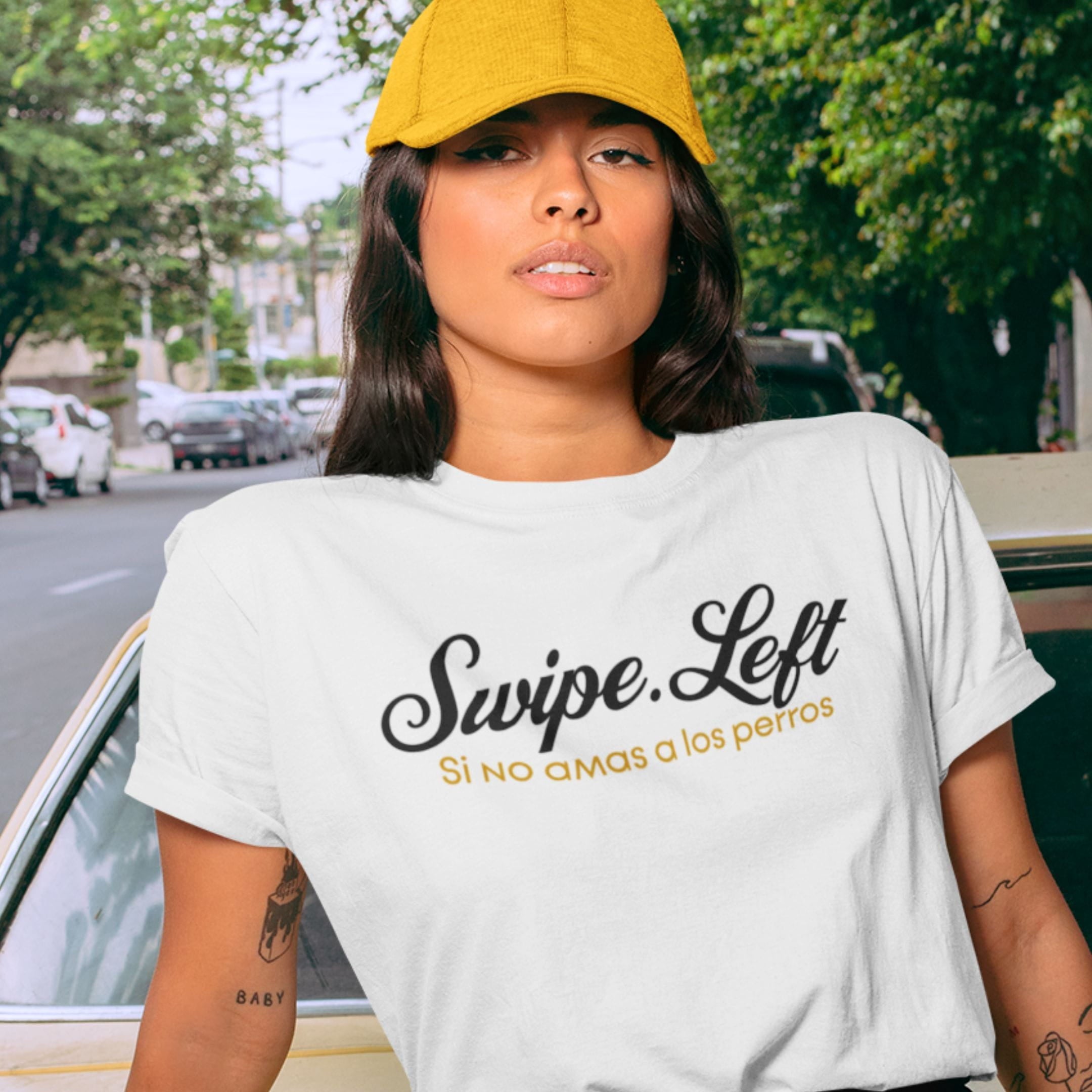 T-Shirt Swipe Left Si No Amas A Los Perros ReallyintoDogs