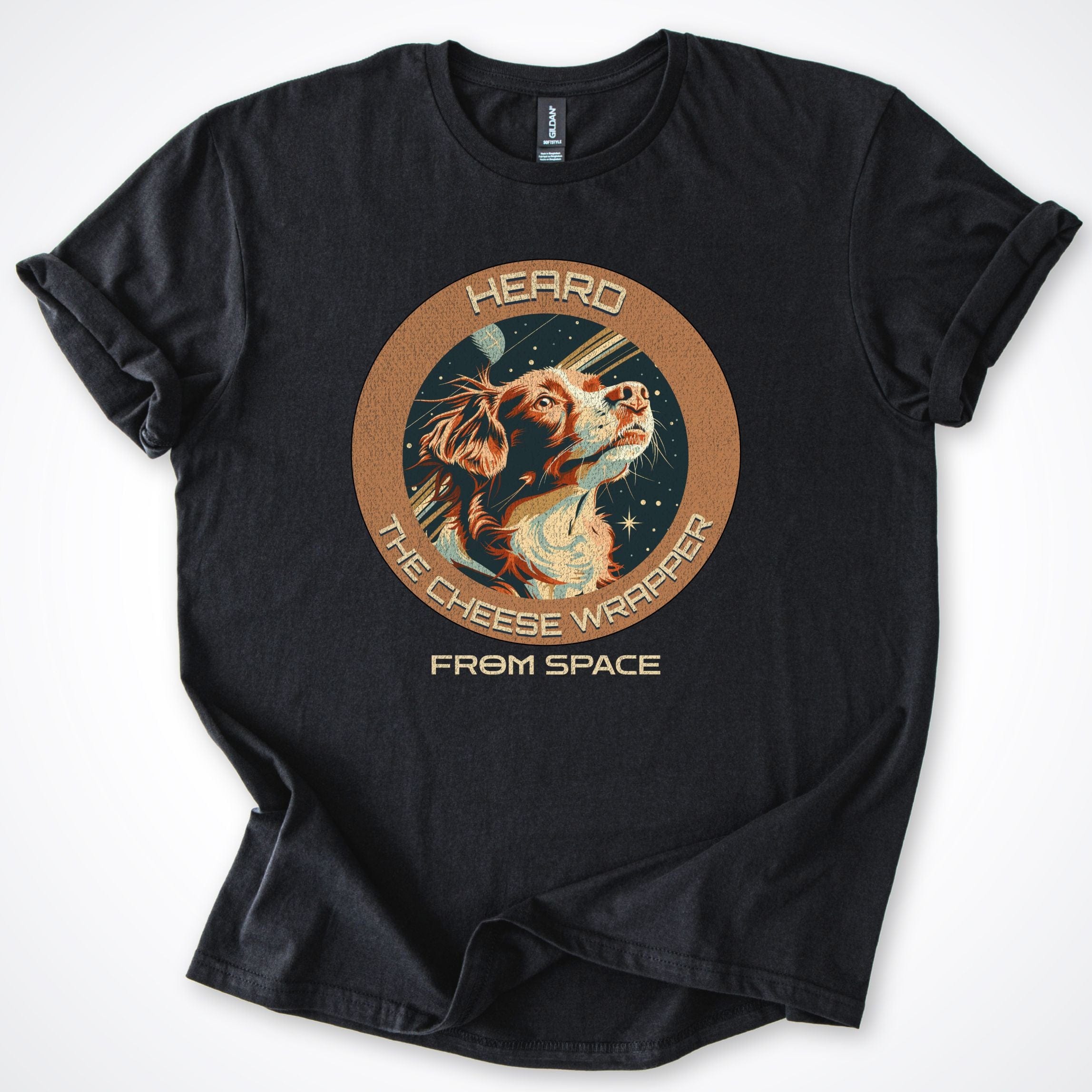 T-Shirt Black / S Toller Heard the Cheese Wrapper T-Shirt ReallyintoDogs