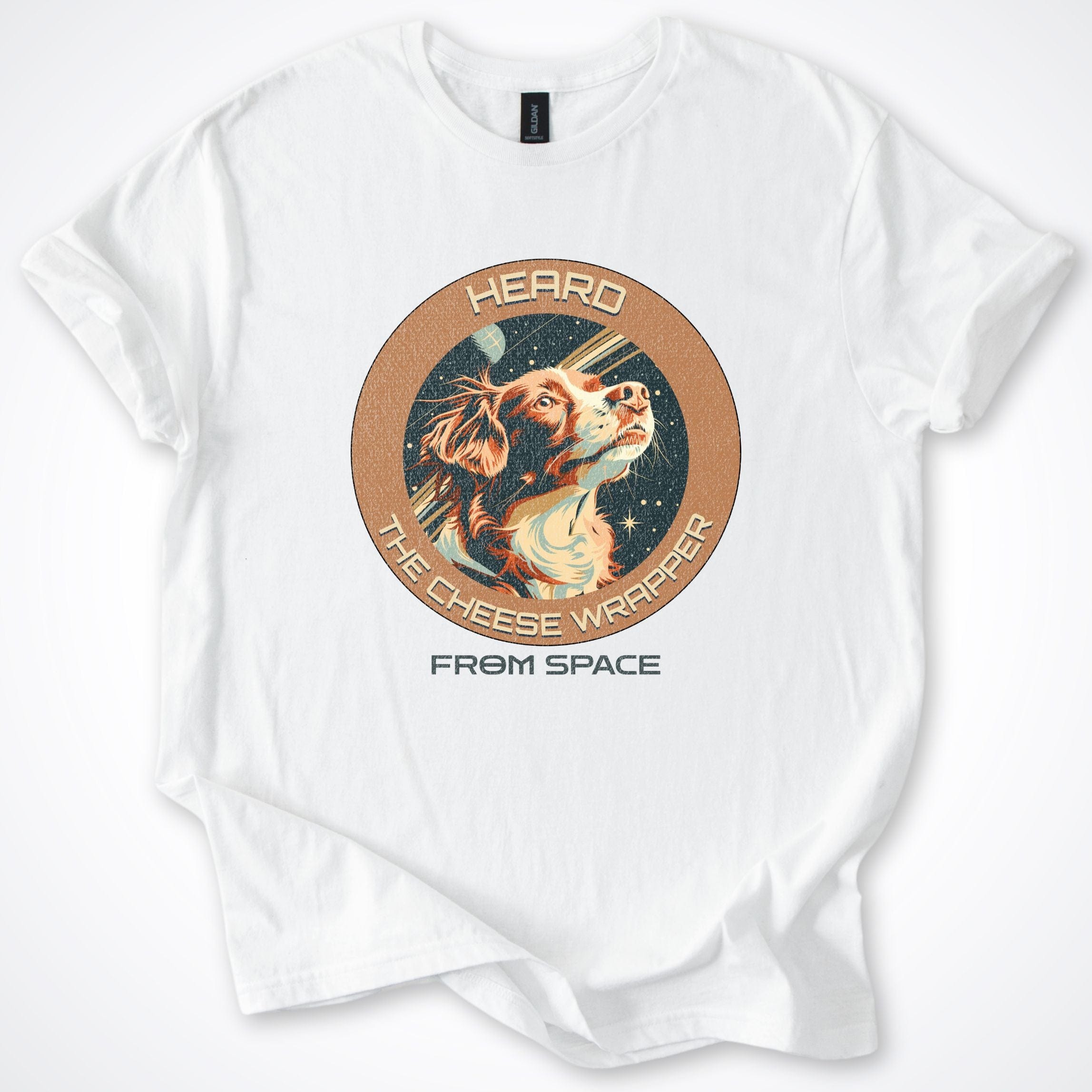 T-Shirt White / S Toller Heard the Cheese Wrapper T-Shirt ReallyintoDogs