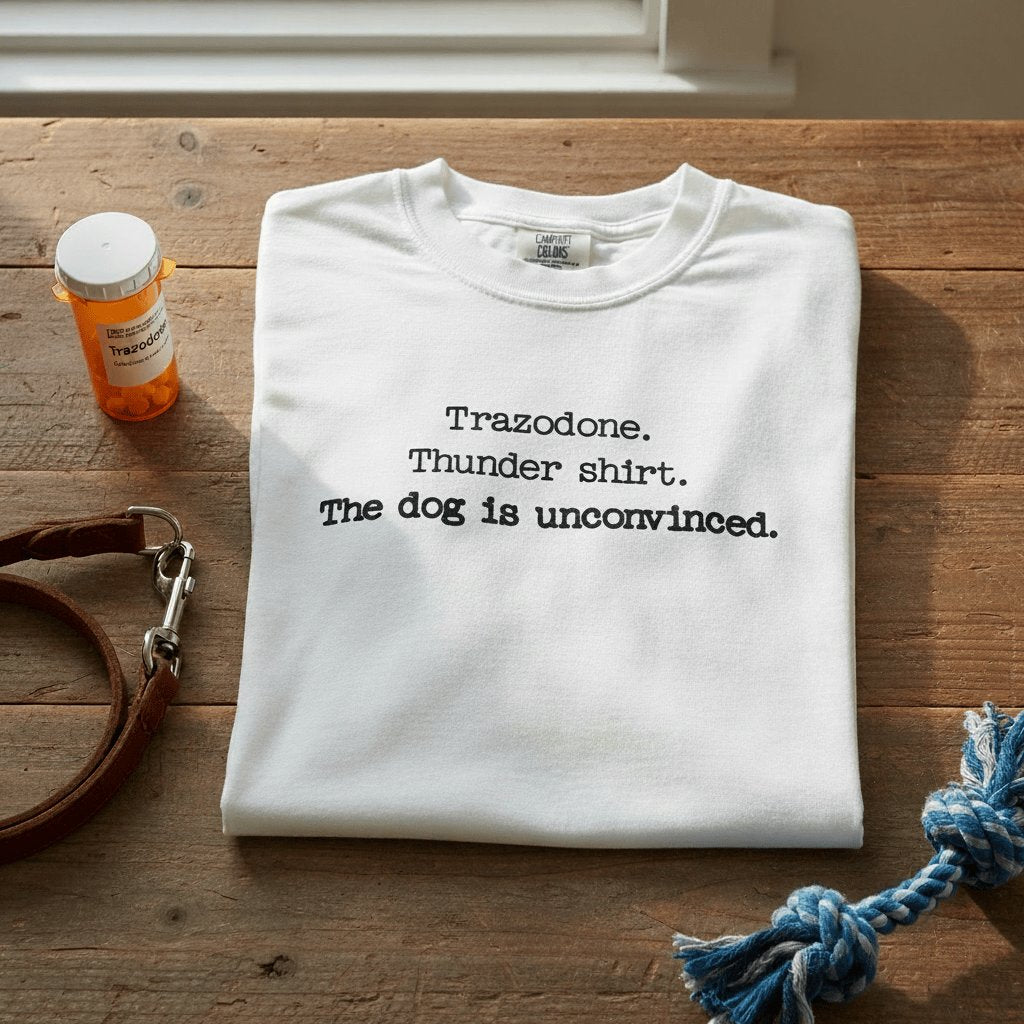 T-Shirt Trazodone Thunder Shirt Comfort Colors T-Shirt ReallyintoDogs
