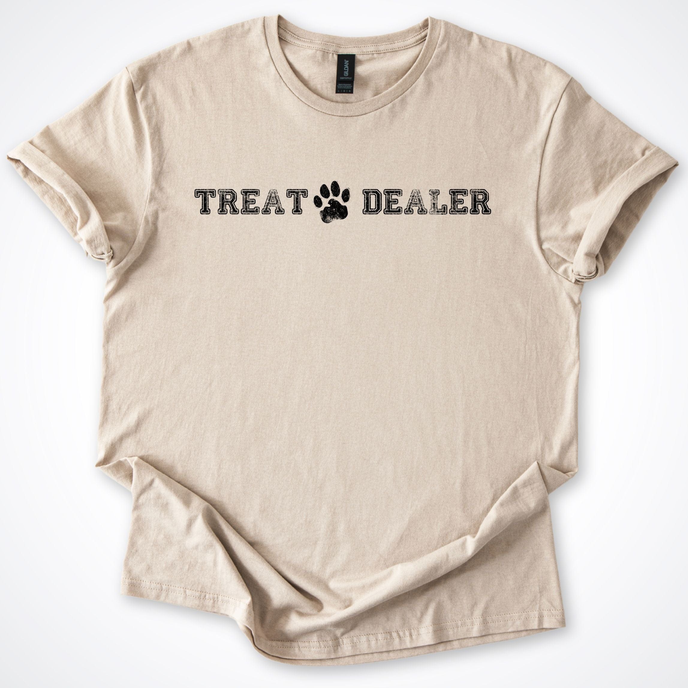 T-Shirt Sand / S Treat Dealer Colleged T-Shirt ReallyintoDogs
