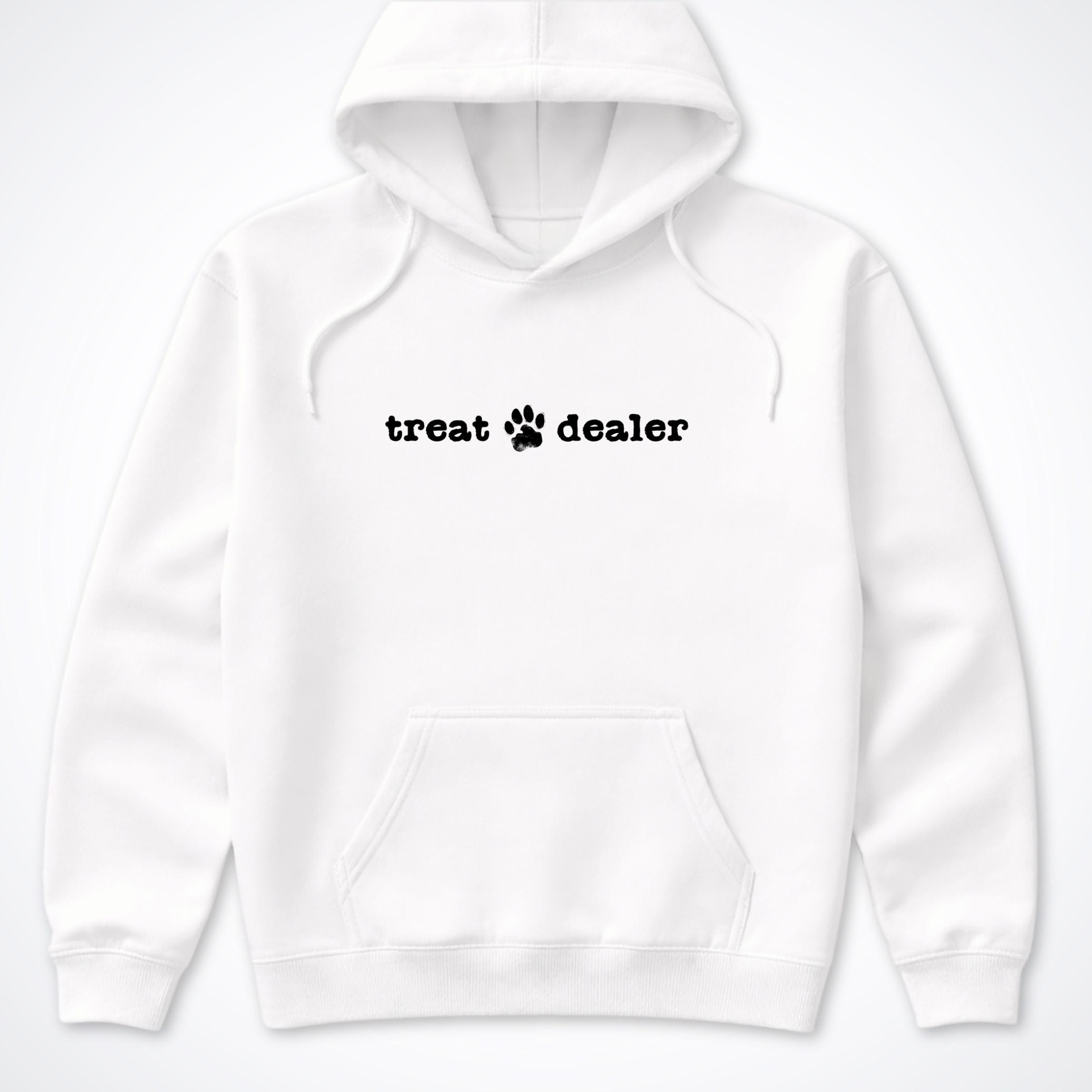 Hoodie White / S Treat Dealer Hooded Sweatshirt ReallyintoDogs