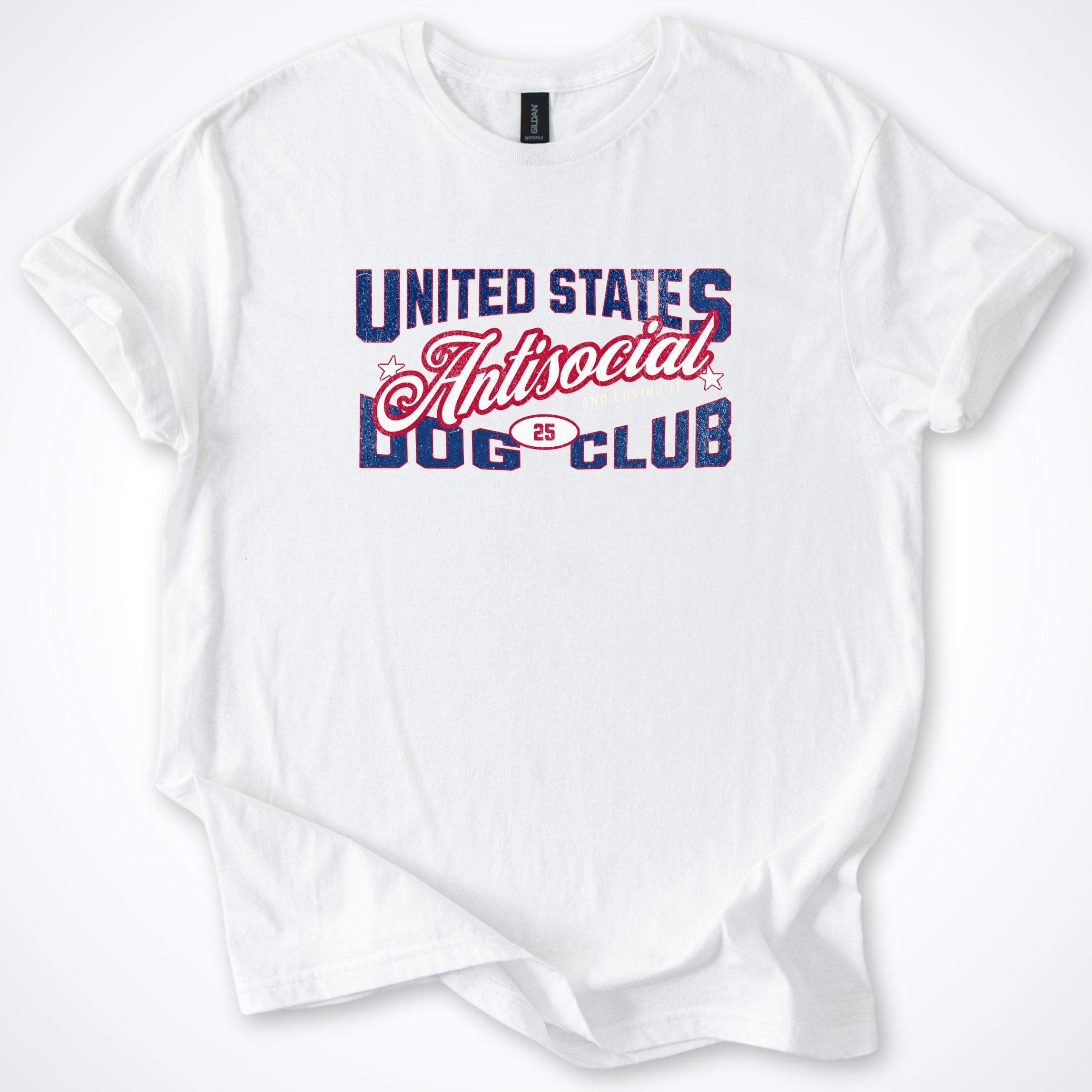 T-Shirt White / S United States Antisocial Dog Club T-Shirt ReallyintoDogs