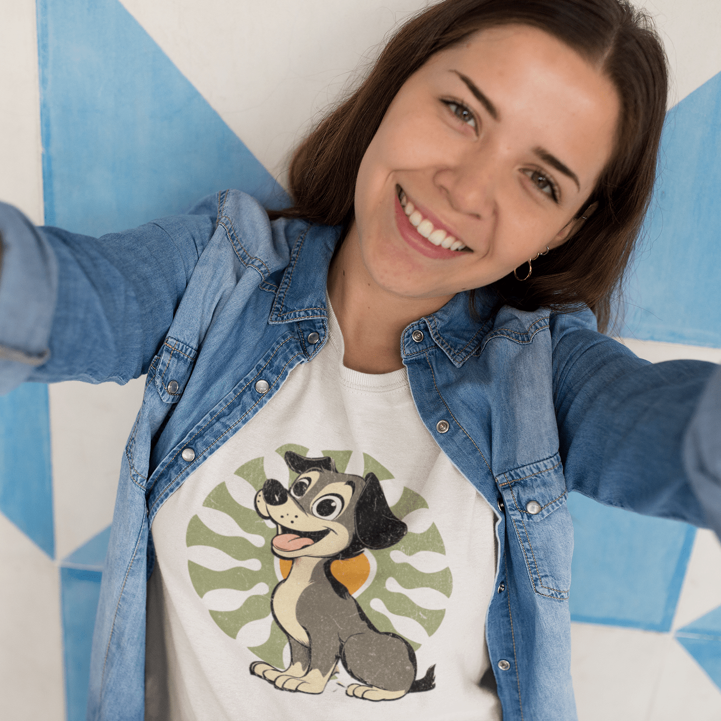 T-Shirt Vintage Pup Clueless Premium Unisex T-Shirt ReallyintoDogs